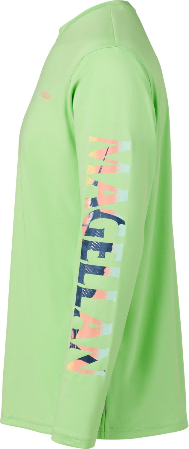 Magellan Outdoors Men's Casting Crew Long Sleeve T-shirt                                                                         - view number 5