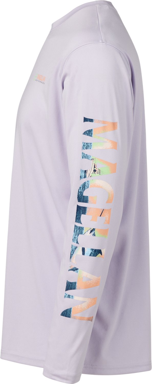 Magellan Outdoors Men's Casting Crew Long Sleeve T-shirt                                                                         - view number 3