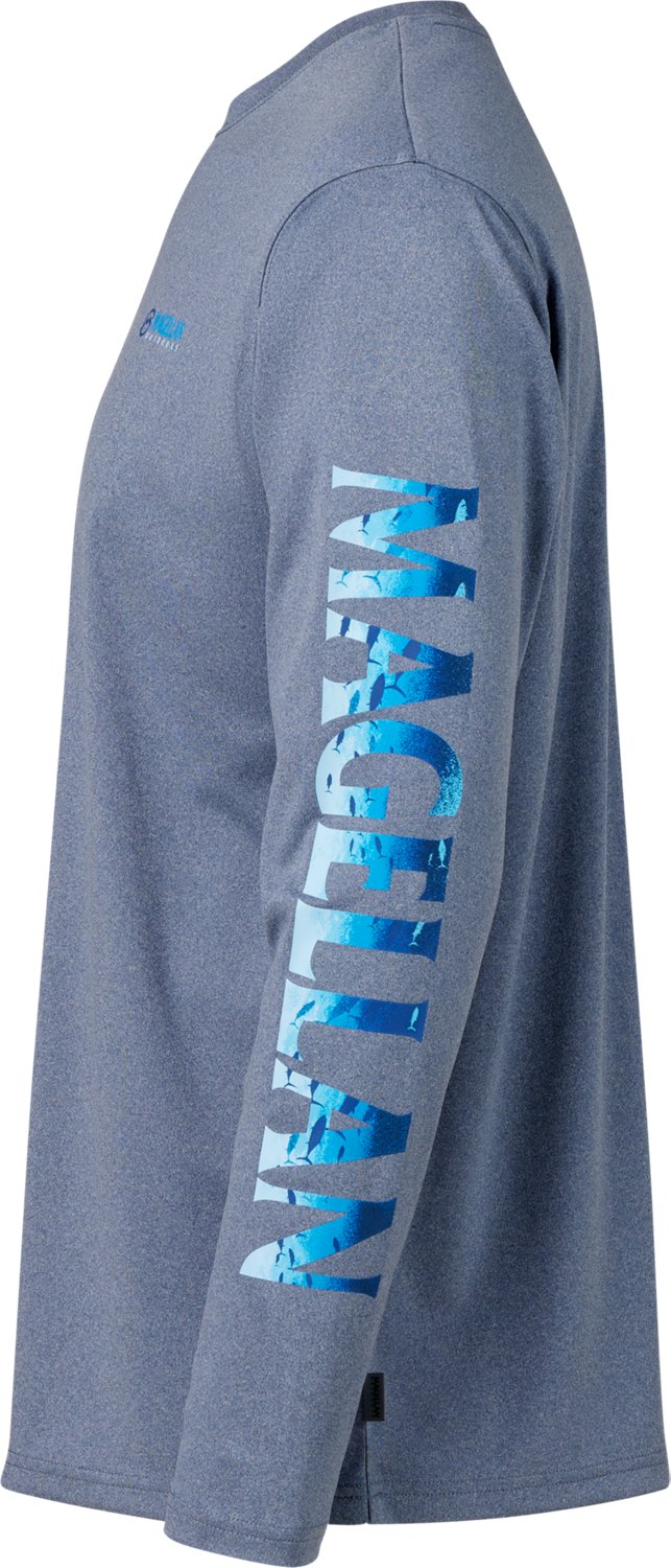Magellan Outdoors Men's Casting Crew Long Sleeve T-shirt                                                                         - view number 7