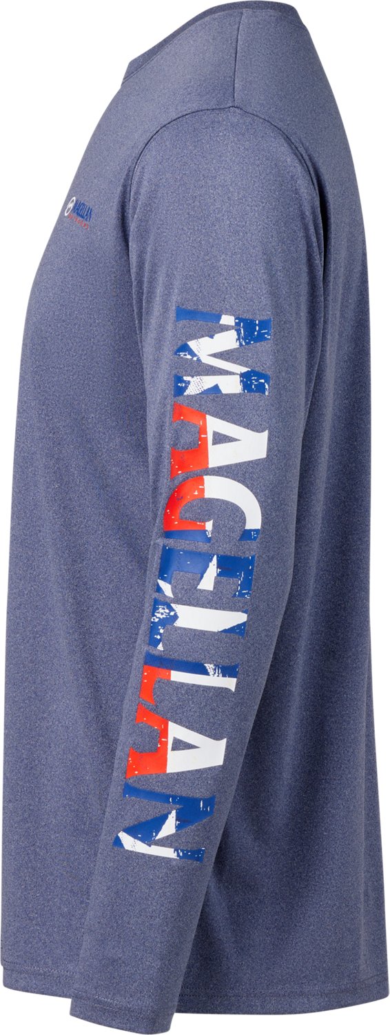 Magellan Outdoors Men's Casting Crew Long Sleeve T-shirt                                                                         - view number 5