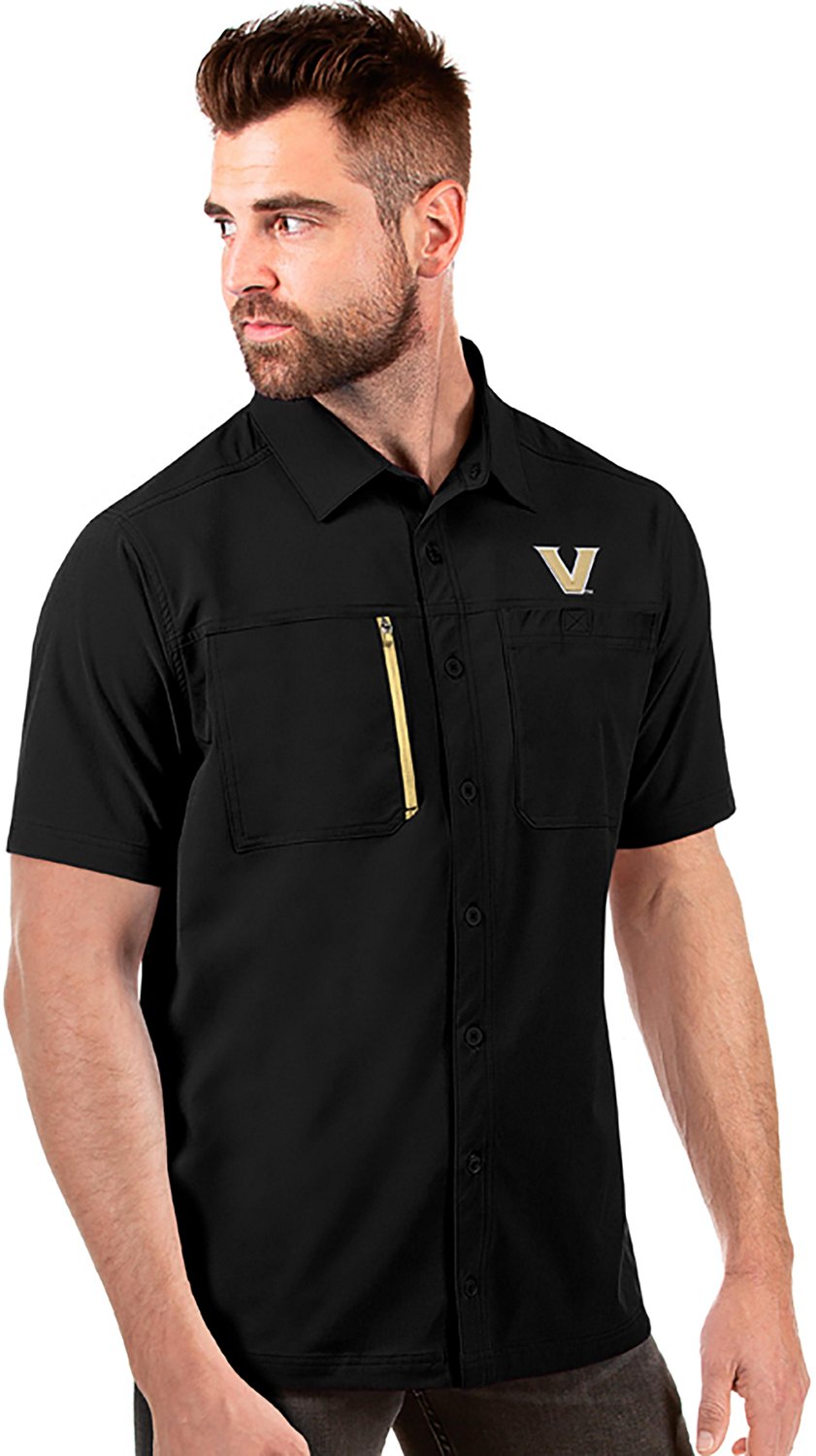 Antigua Men's Vanderbilt Kickoff Woven Fishing Shirt