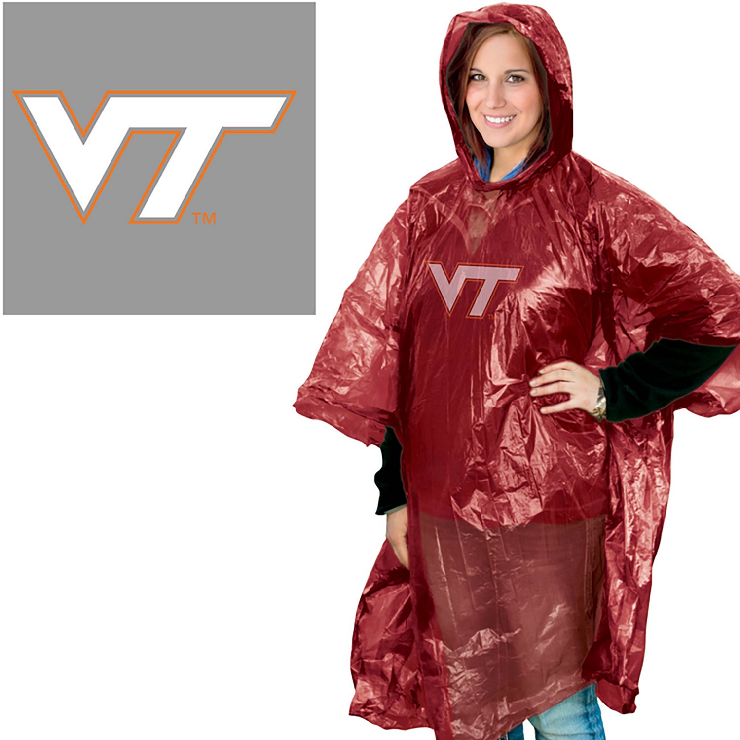 WinCraft Virginia Tech Rain Poncho