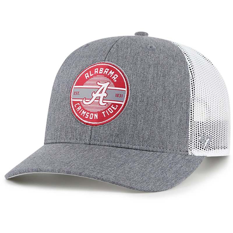 '47 Adult Alabama Crimson Tide 2025 City Connect Hash Mark Adjustable Trucker Hat, Men's, Gray