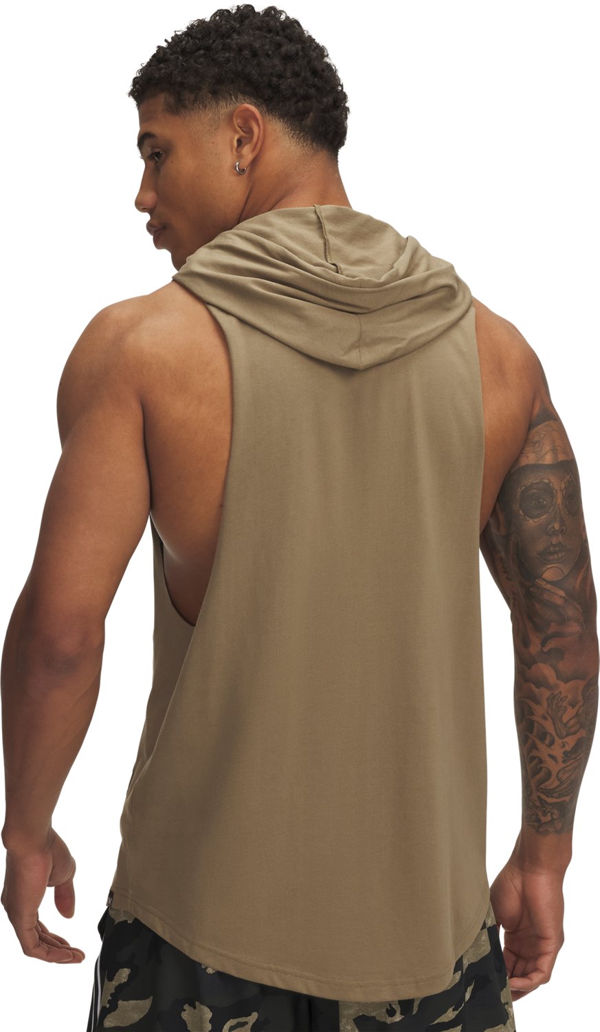 Under Armour Men's Project Rock Wire Sleeveless Hoodie - view number 2