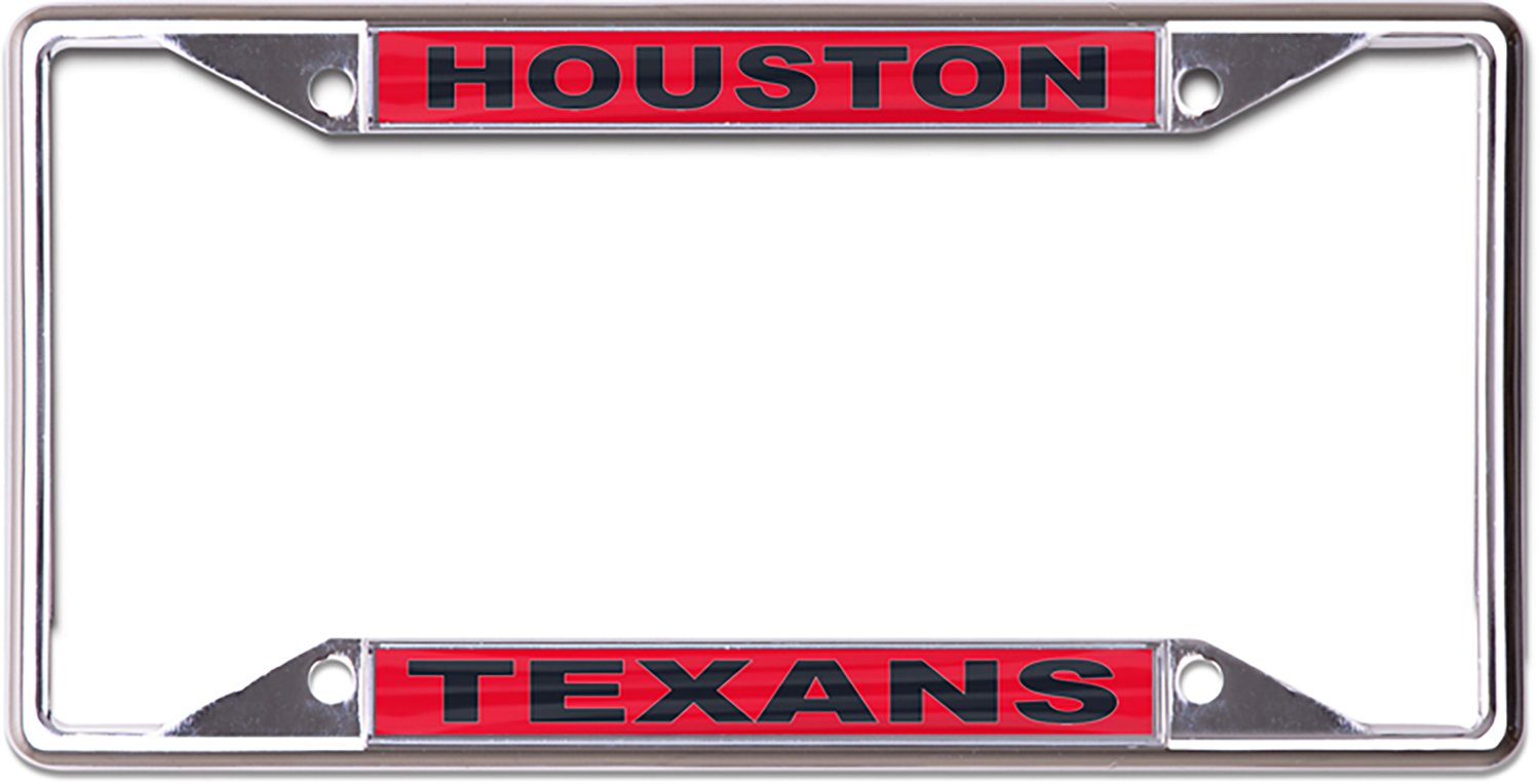 WinCraft Houston Texans New Logo  Metallic License Plate Frame