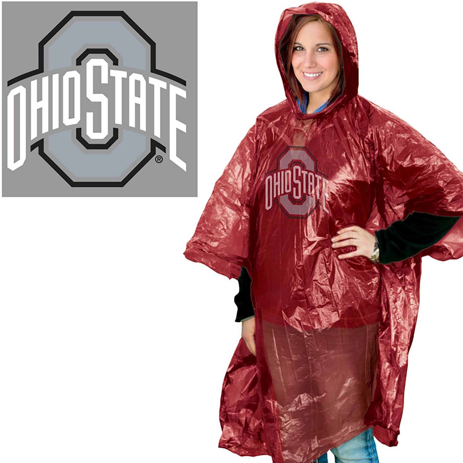 WinCraft Ohio State University Rain Poncho
