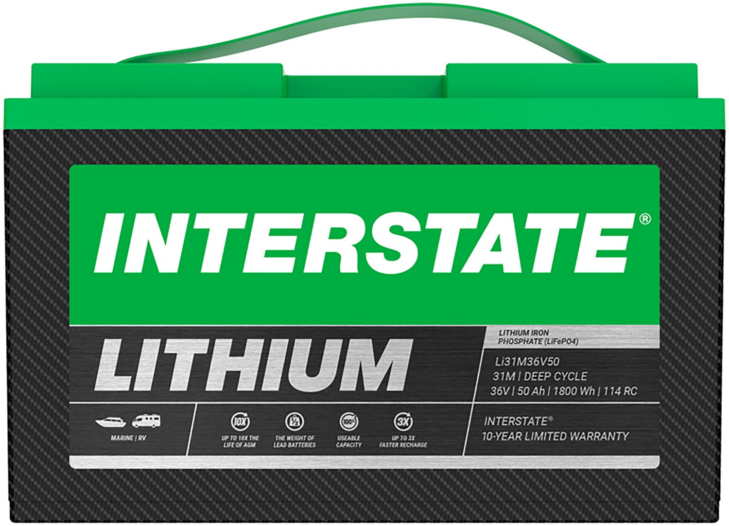 Interstate Batteries Deep Cycle 36V Lithium Marine Battery  - view number 4