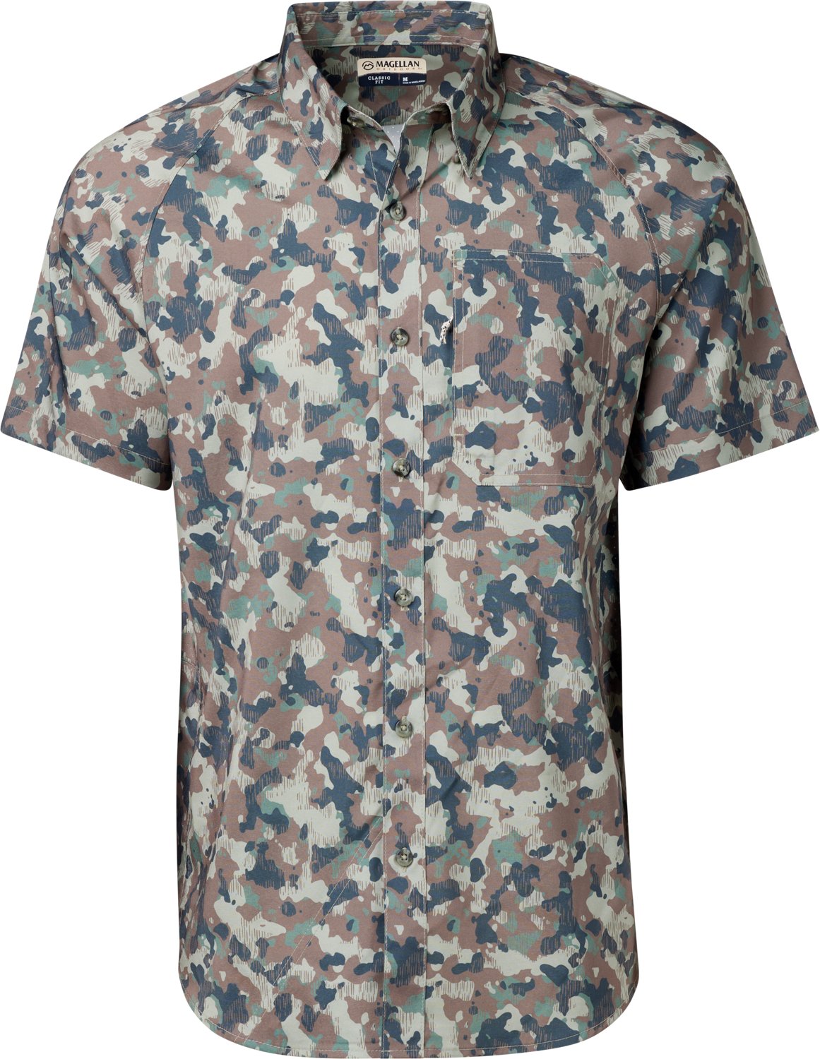 Magellan Outdoors Men's Hickory Canyon Print Short Sleeve Shirt                                                                  - view number 3