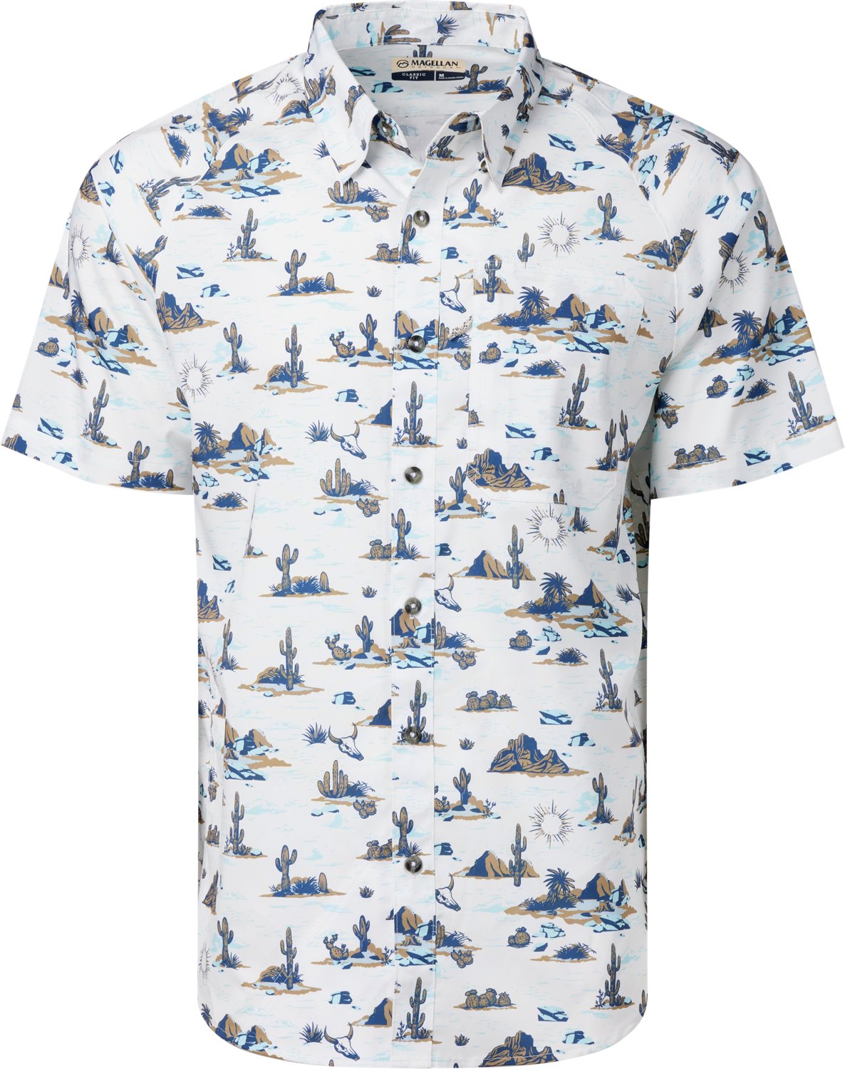 Magellan Outdoors Men's Hickory Canyon Print Short Sleeve Shirt                                                                  - view number 3