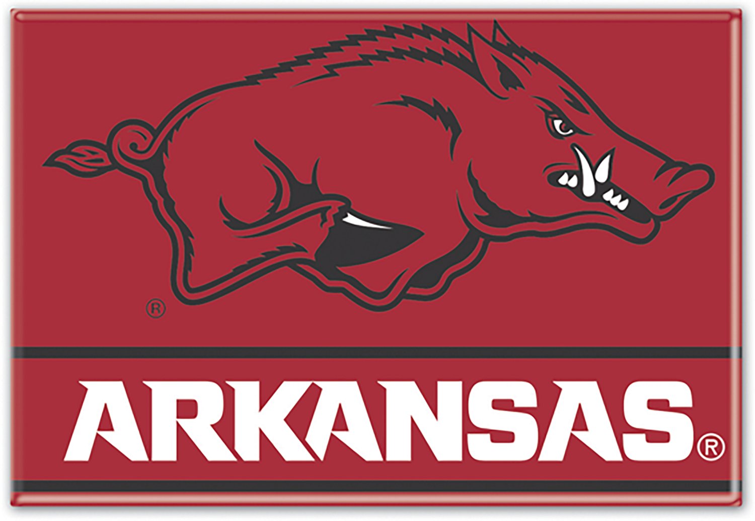 WinCraft University of Arkansas 2 in x 3 in Primary Fridge Magnet                                                                - view number 1