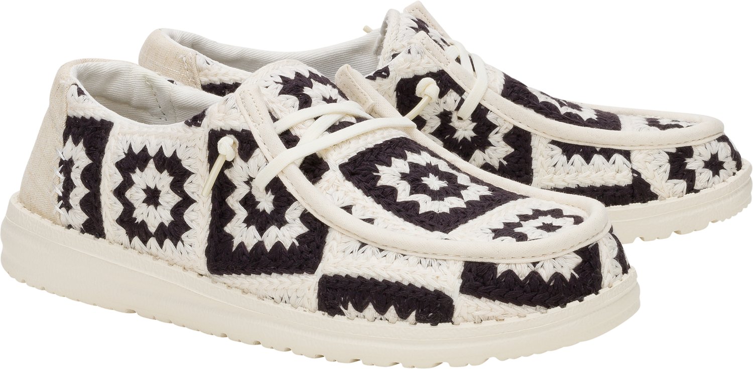 HEYDUDE Women's Wendy Cottage Crochet Shoes - view number 3