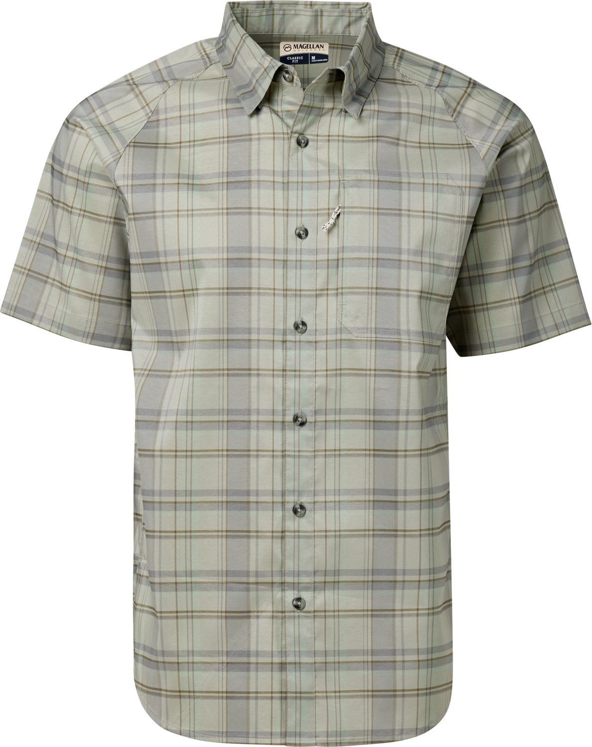 Magellan Outdoors Men's Hickory Canyon Plaid Short Sleeve Shirt                                                                  - view number 3