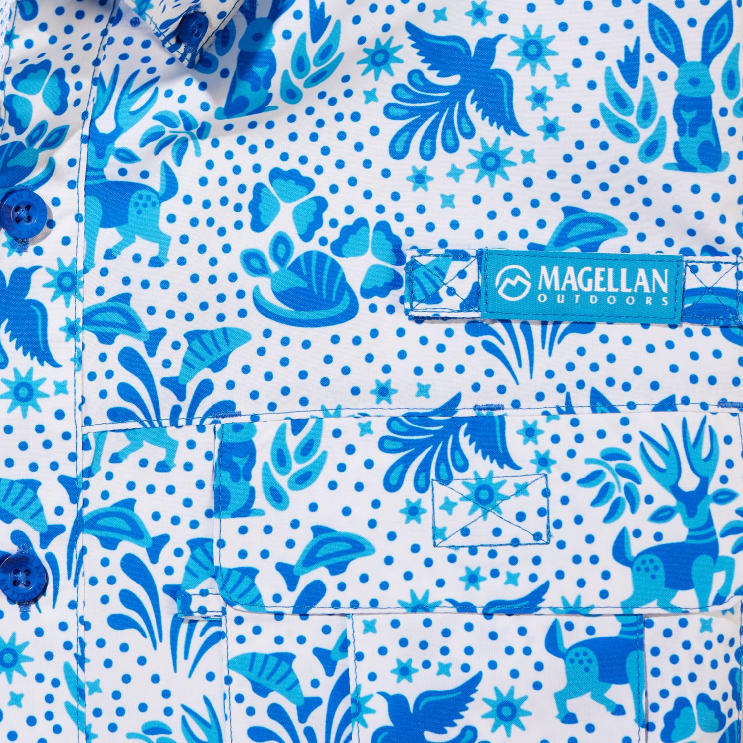 Magellan Outdoors Men's Laguna Madre Otomi Fishing Shirt                                                                         - view number 3