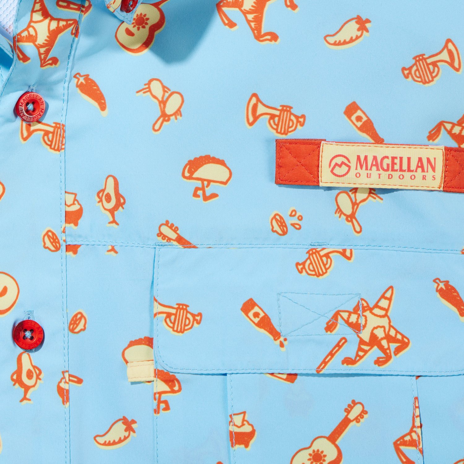Magellan Outdoors Boys' Laguna Madre Fiesta Fishing Shirt                                                                        - view number 3