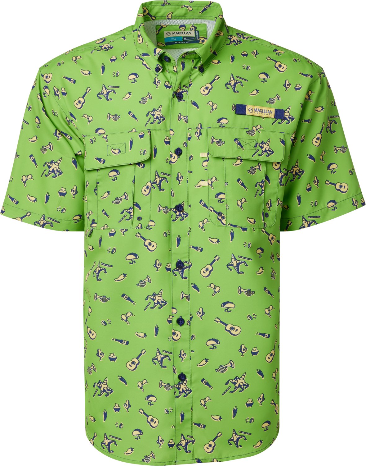 Magellan Outdoors Men's Laguna Madre Fiesta Fishing Shirt                                                                        - view number 1