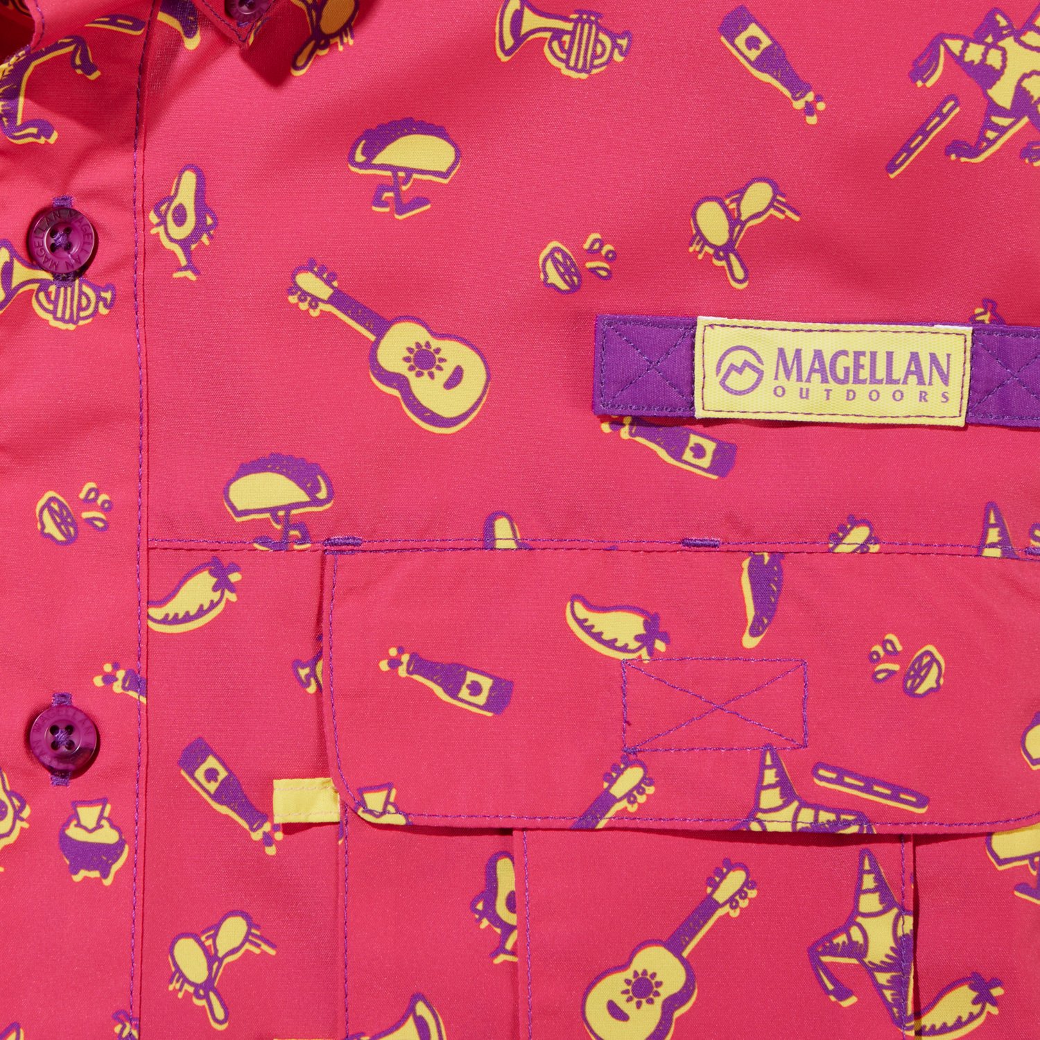 Magellan Outdoors Men's Laguna Madre Fiesta Fishing Shirt                                                                        - view number 3