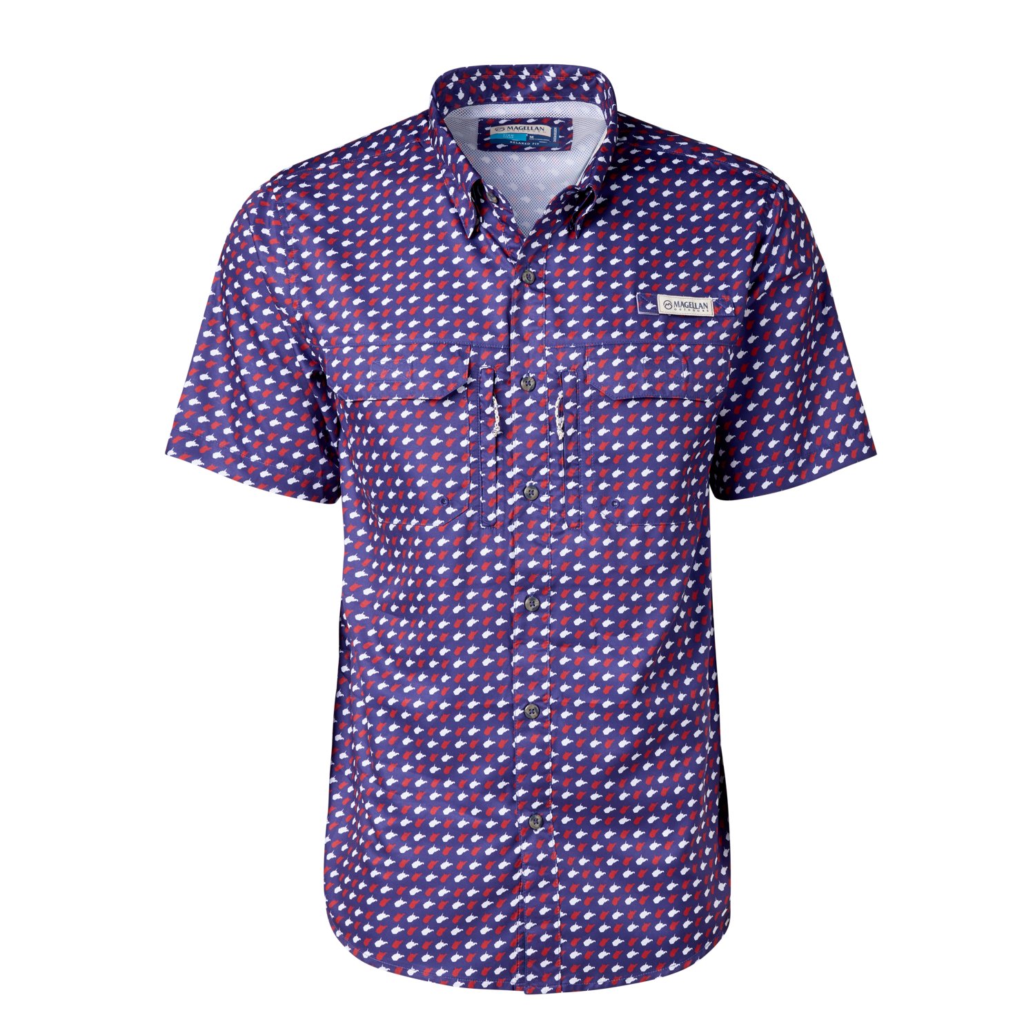 Magellan Outdoors Men's West Virginia Local State Print Shirt                                                                    - view number 4