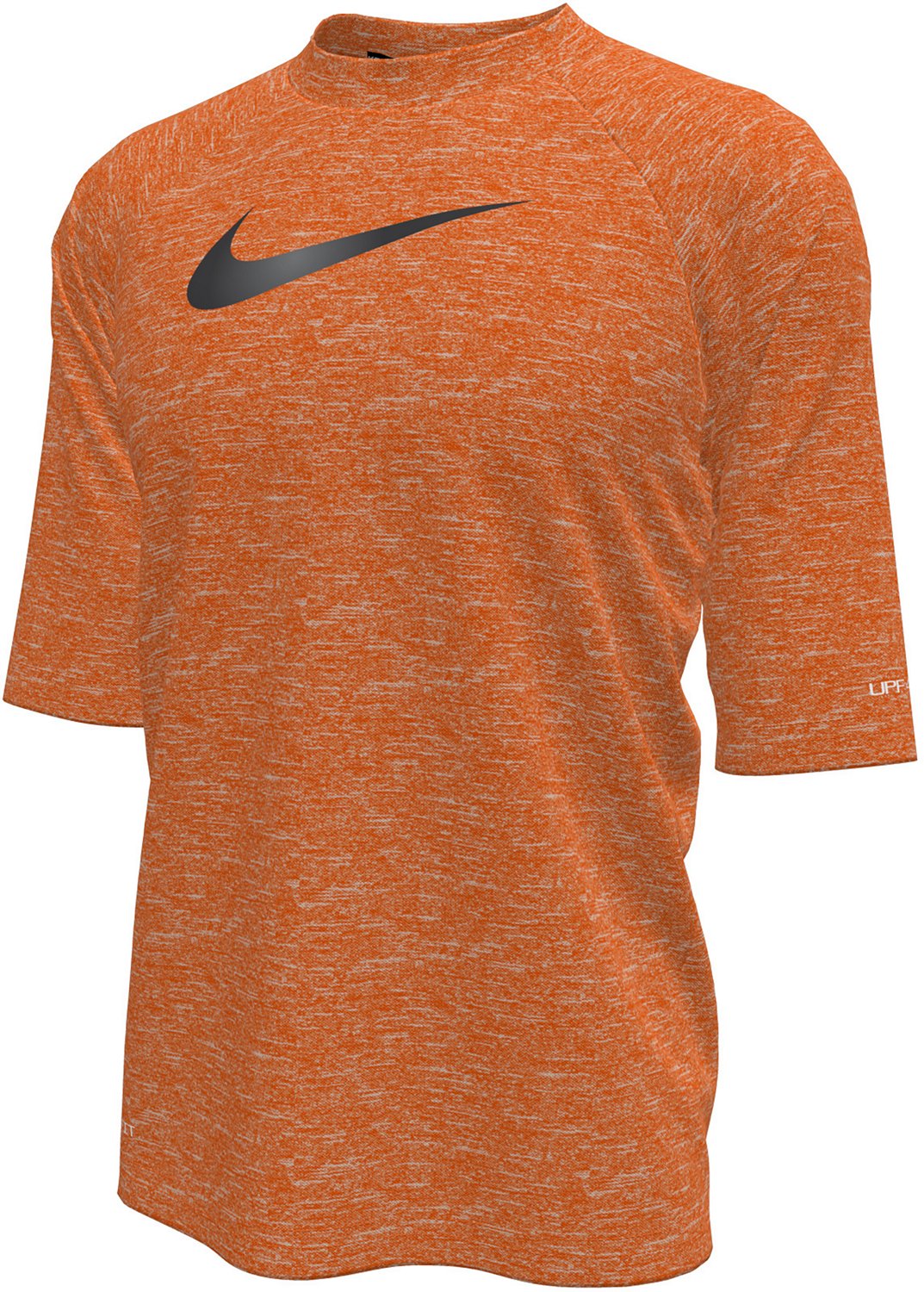 Nike Boys' Heather Short Sleeve Hydroguard Rash Guard                                                                            - view number 2