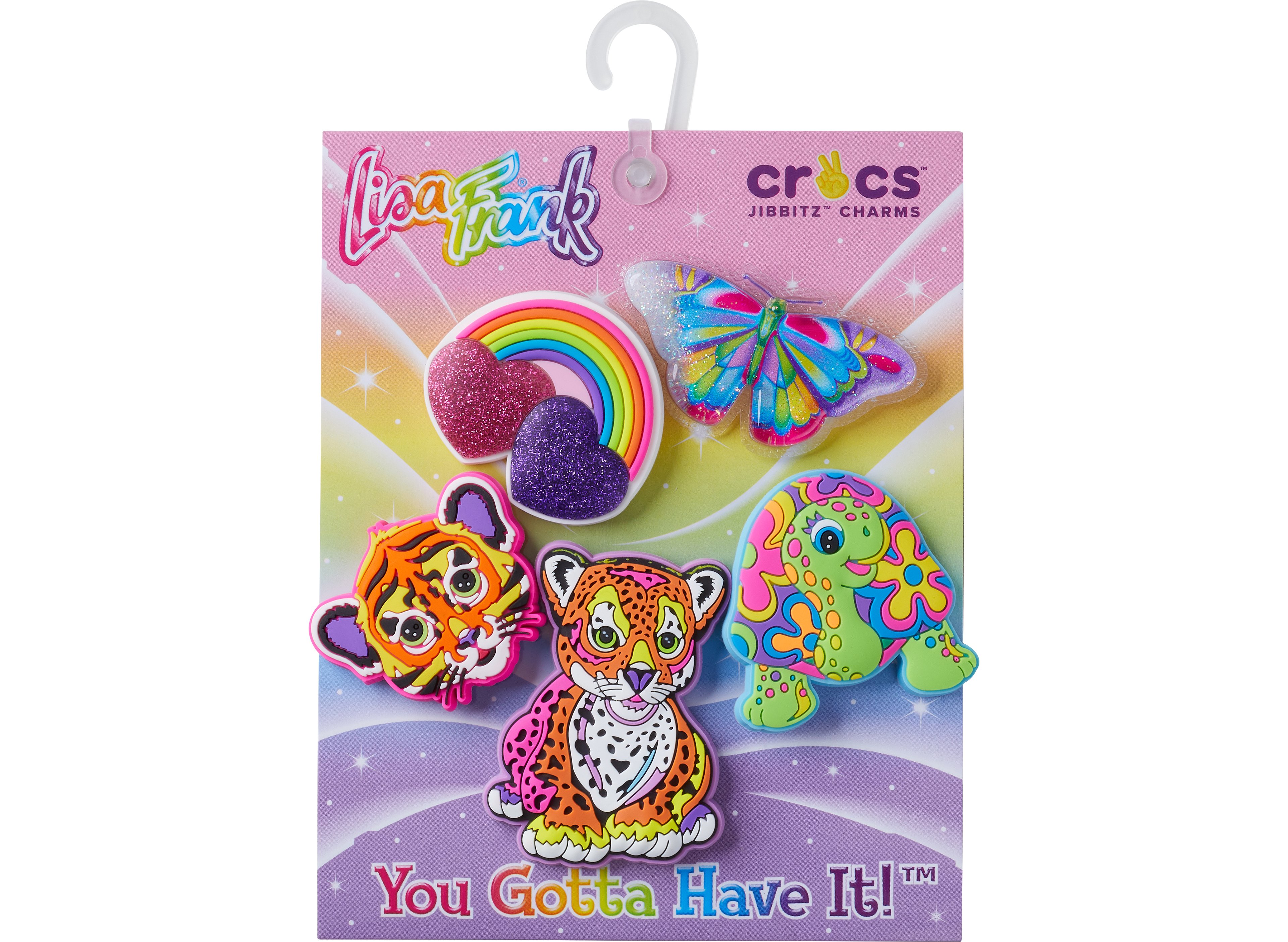 Crocs Jibbitz Lisa Frank Charms 5-Pack