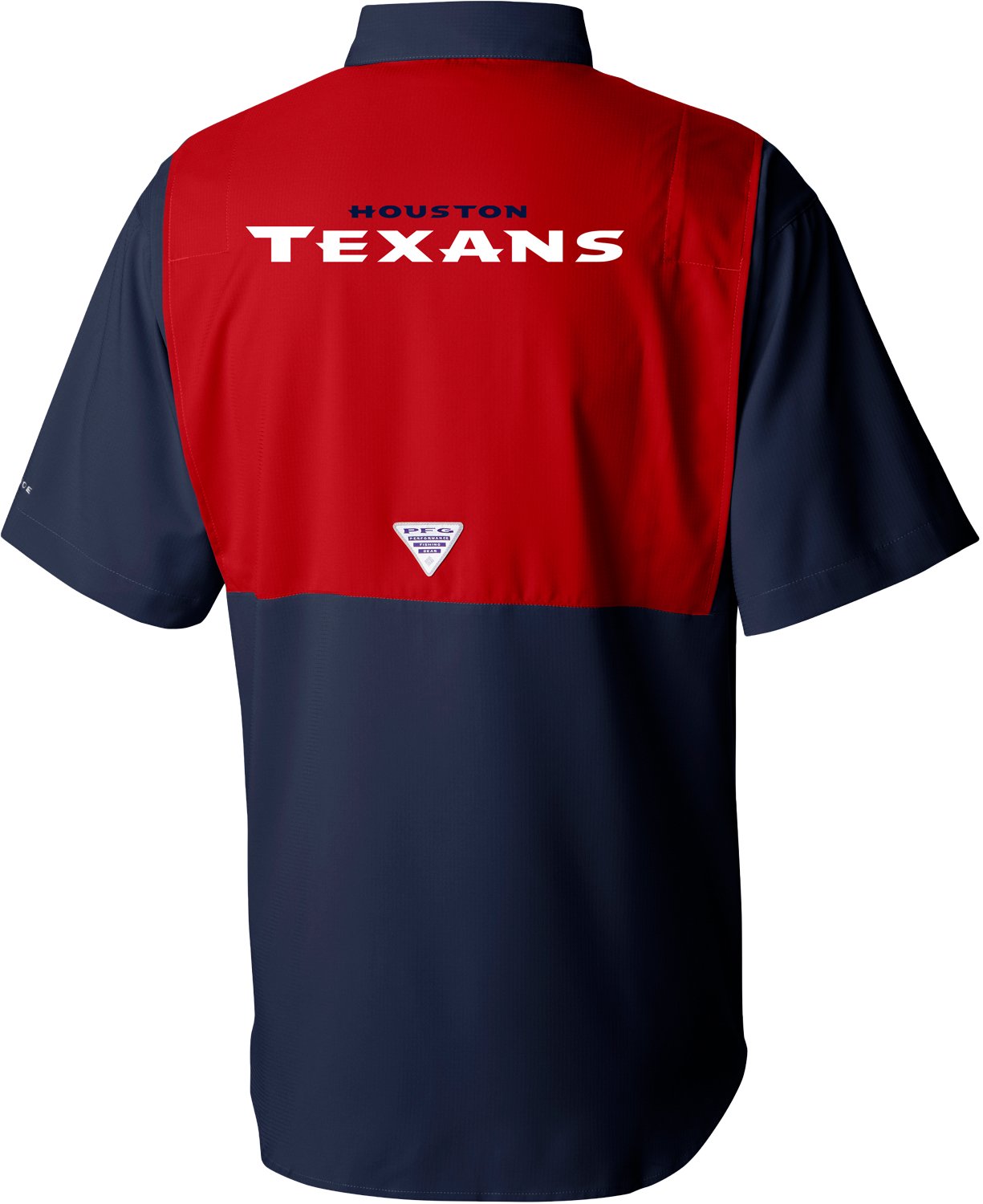 Columbia Sportswear Men's Houston Texans Colorblock Tamiami Shirt - view number 2