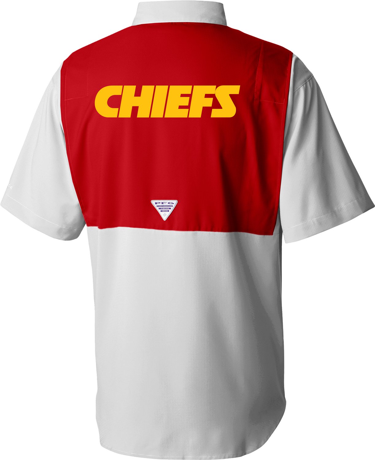 Columbia Sportswear Men's Kansas City Chiefs Colorblock Tamiami Shirt - view number 2