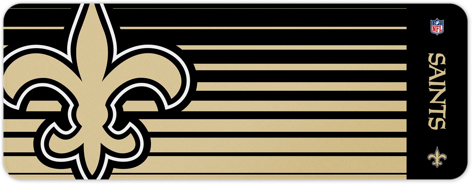 Prime Brands Group New Orleans Saints Multifunctional Desktop Mat 31.5 in x 12 in