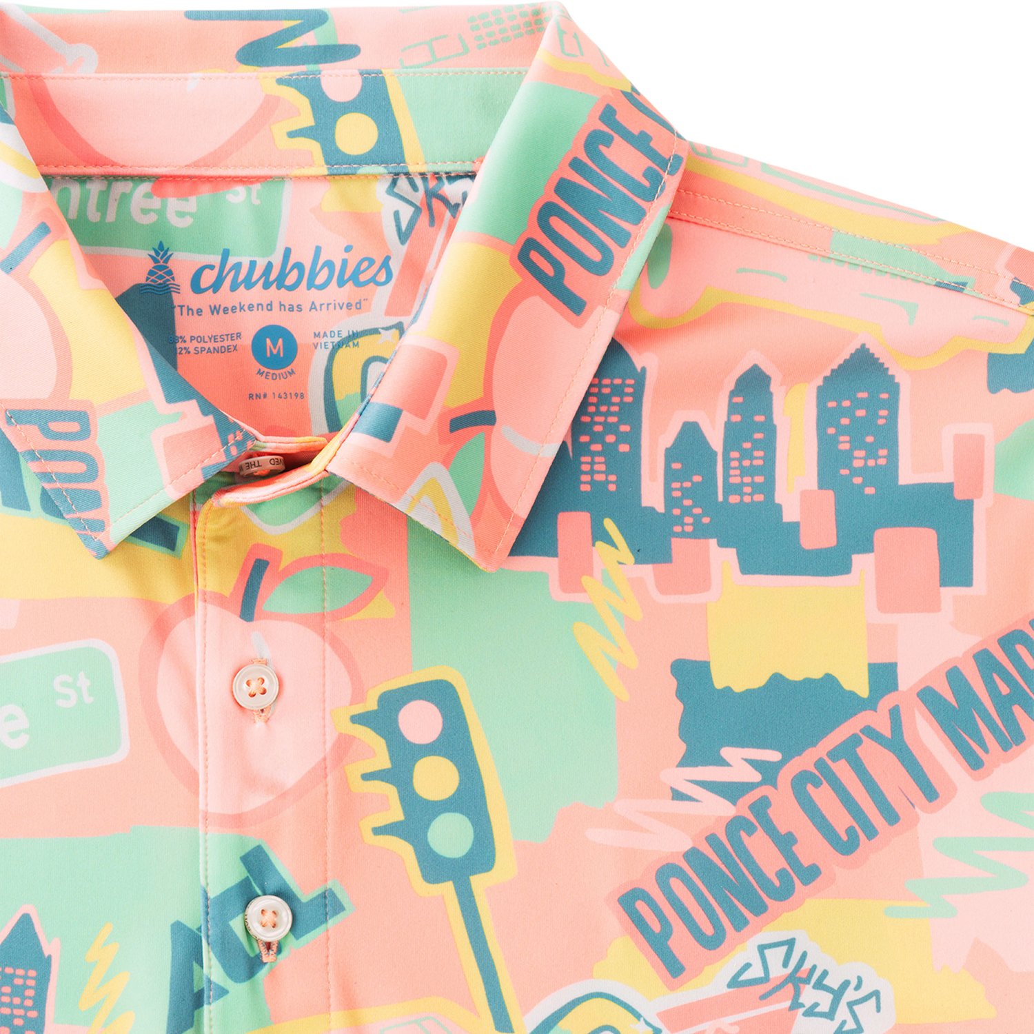 Chubbies Men's The Traveler - Atlanta Performance Polo - view number 2