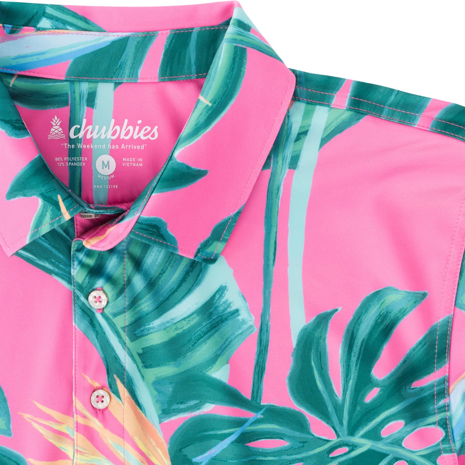 Chubbies Men's The Birds of Paradise Performance Polo Shirt - view number 2