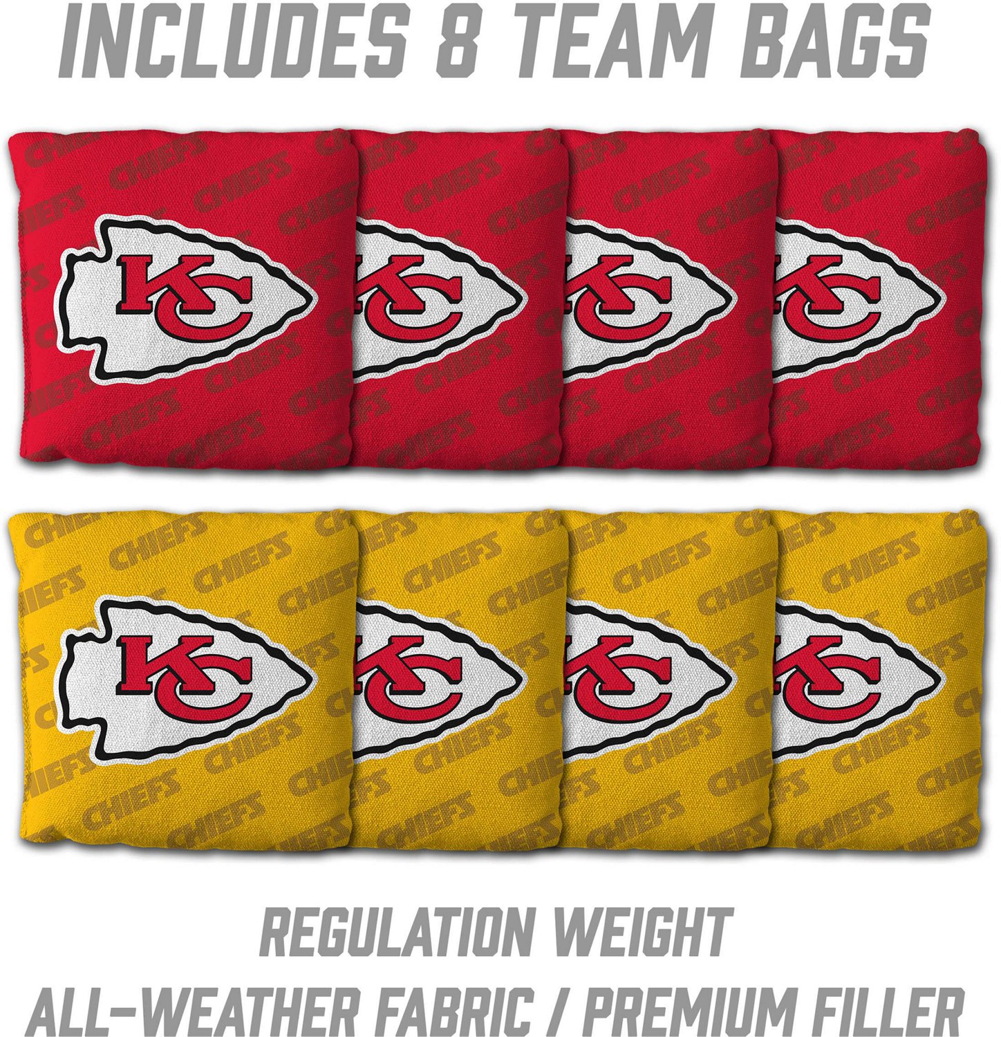 YouTheFan Kansas City Chiefs 2 ft x 4 ft Solid Wood Cornhole Set - view number 3