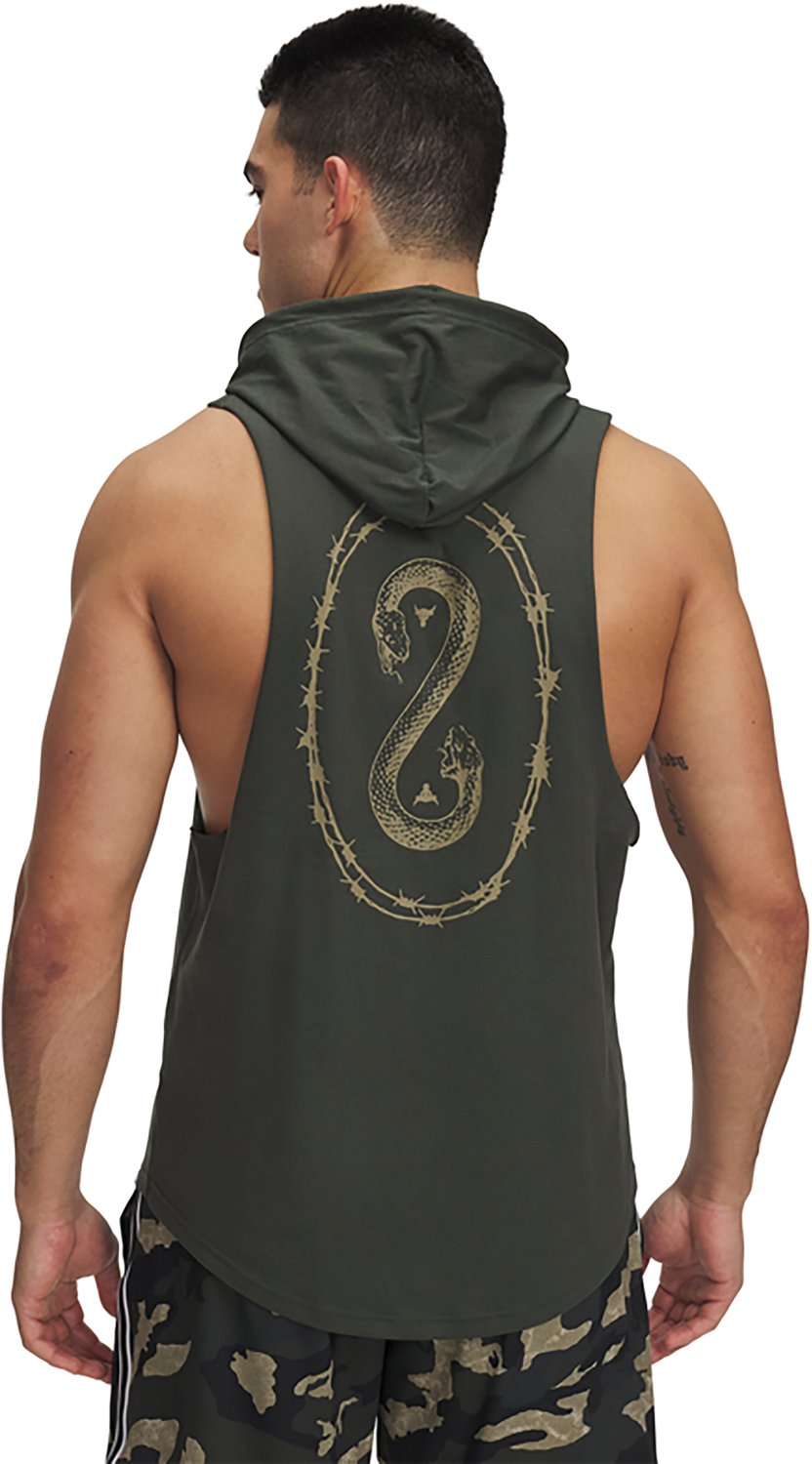 Under Armour Men's Project Rock Snake Sleeveless Hoodie - view number 2