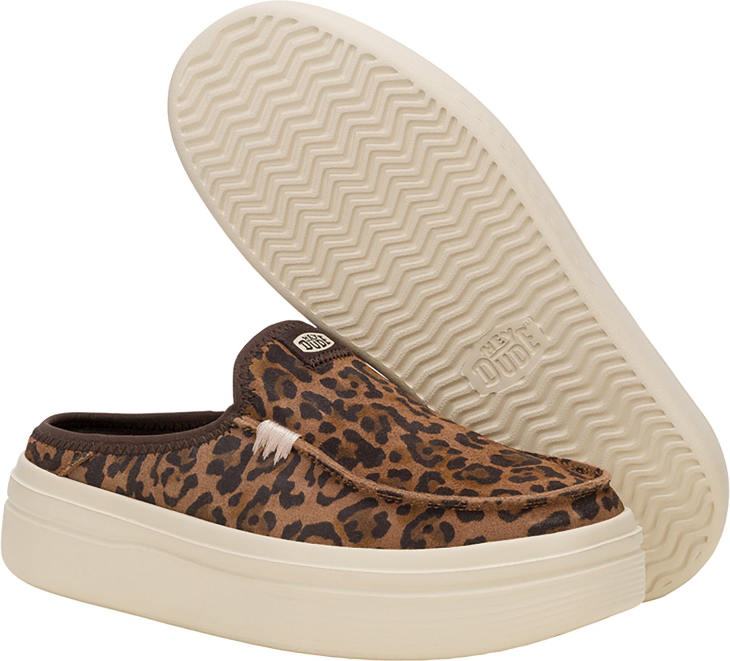 HEYDUDE Women's Wendy Austin Brown Leopard Lift Shoes - view number 6