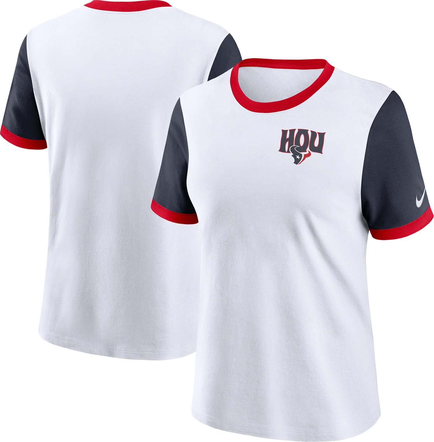 Nike Women's Texans Rewind Ringer Top - view number 3