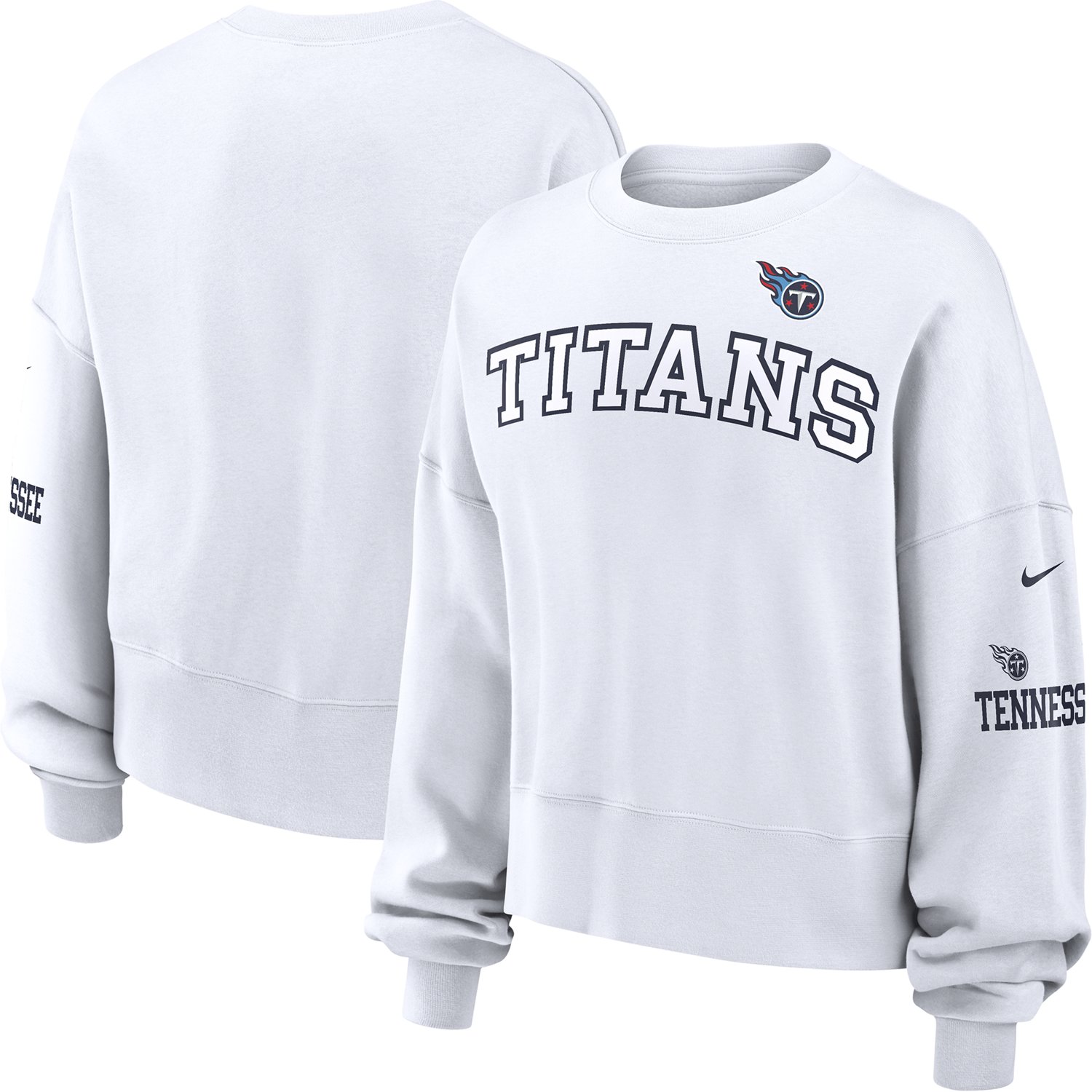 Nike Women's Titans Oversize Long Sleeve Crew Neck Sweatshirt - view number 3