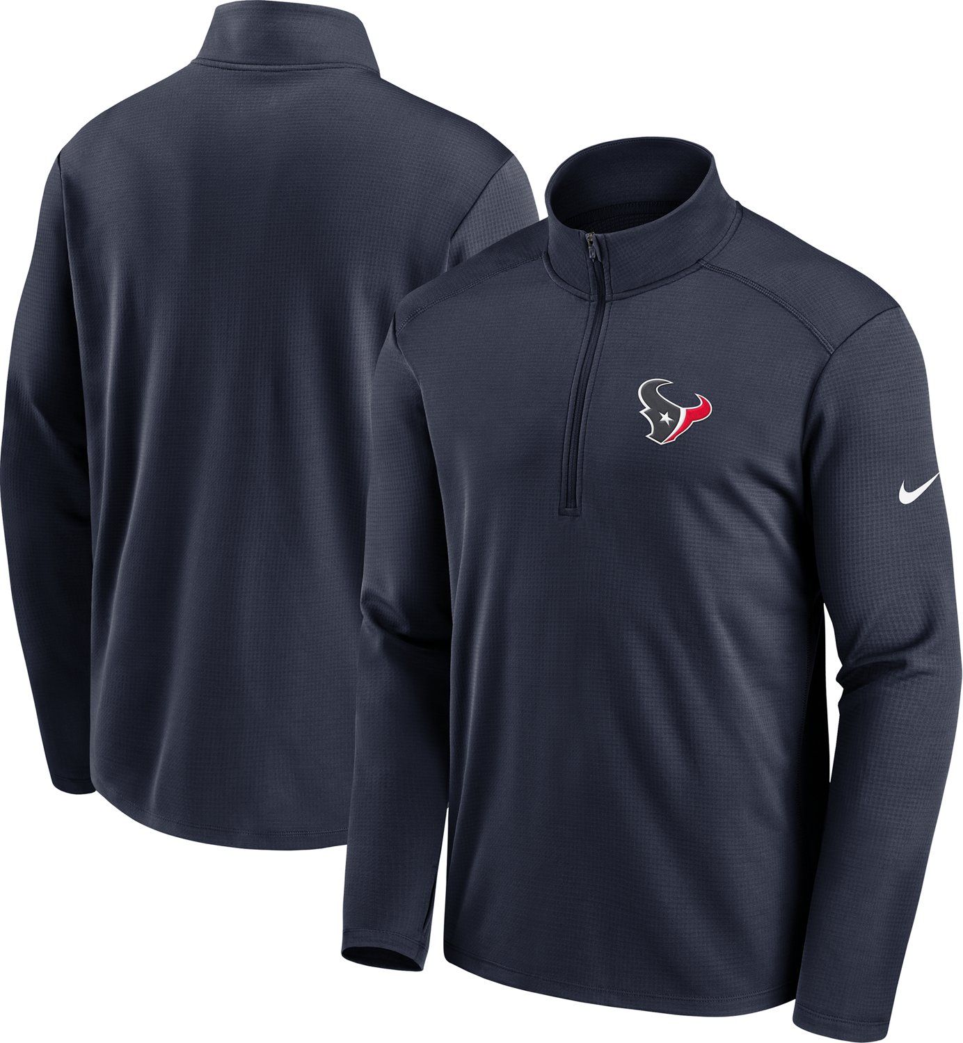 Nike Men's Houston Texans Franchise Pacer Long Sleeve 1/2-Zip Jacket - view number 3