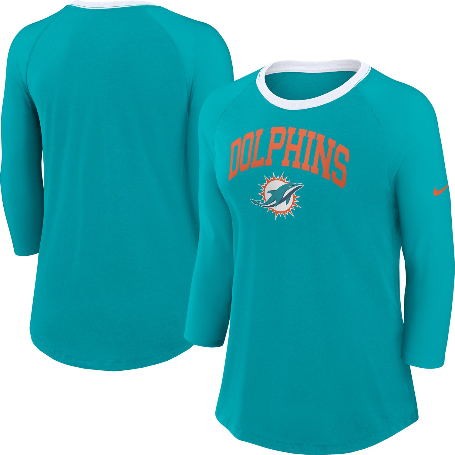 Nike Women's Dolphins Arched 3/4 Sleeve Top - view number 3