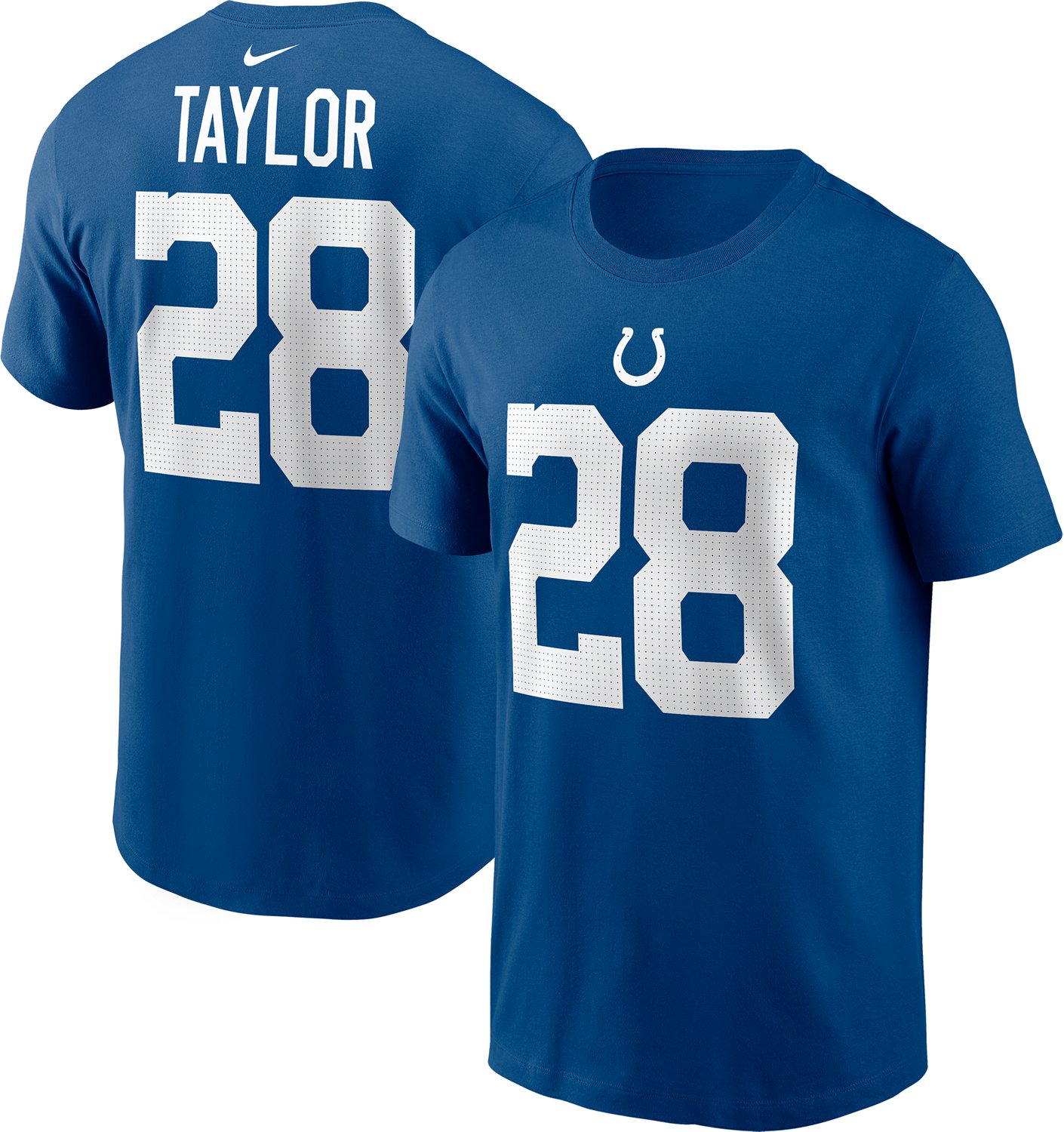 Nike Men's Indianapolis Colts Jonathan Taylor 28 Short Sleeve T-shirt - view number 3
