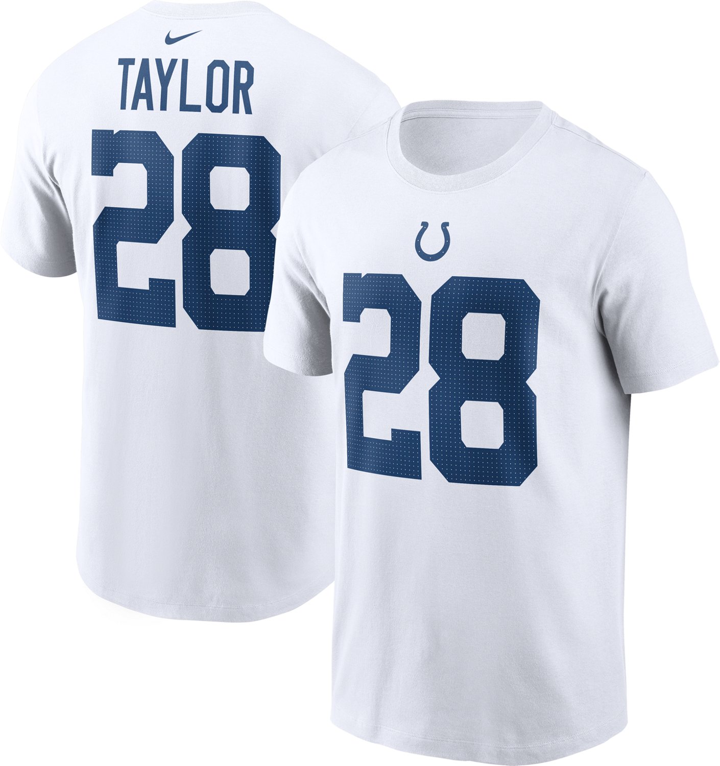 Nike Men's Indianapolis Colts Jonathan Taylor 28 Short Sleeve T-shirt - view number 3