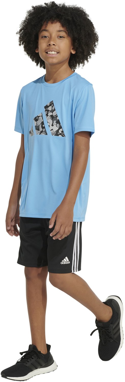 adidas Boys' Pebble Camo Logo Short Sleeve Shirt - view number 3