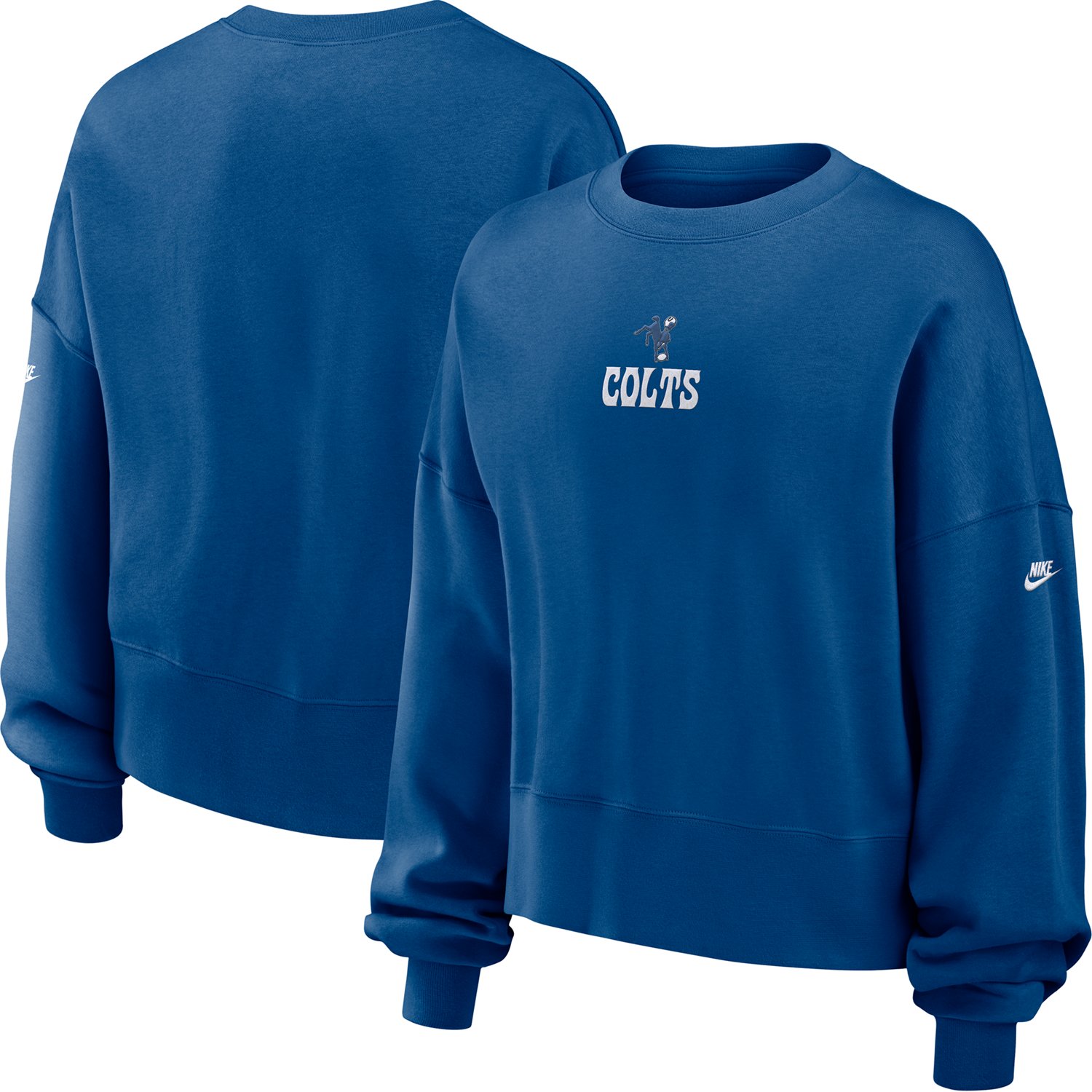 トップス Upper Field One Crewneck Sweatshirt Nike Women's Indianapolis Colts Oversized Minimal Long