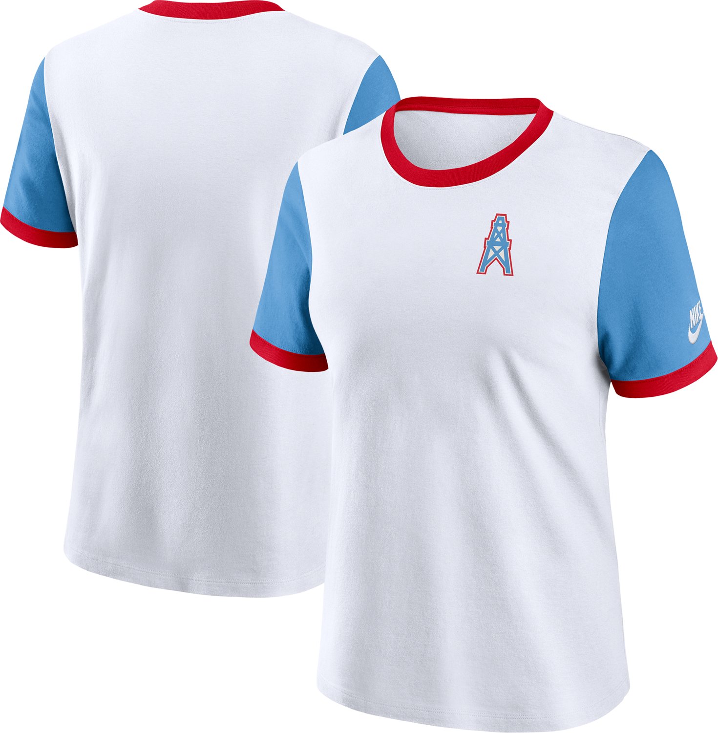 Nike Women's Tennessee Titans Rewind Ringer Short Sleeve T-shirt                                                                 - view number 3