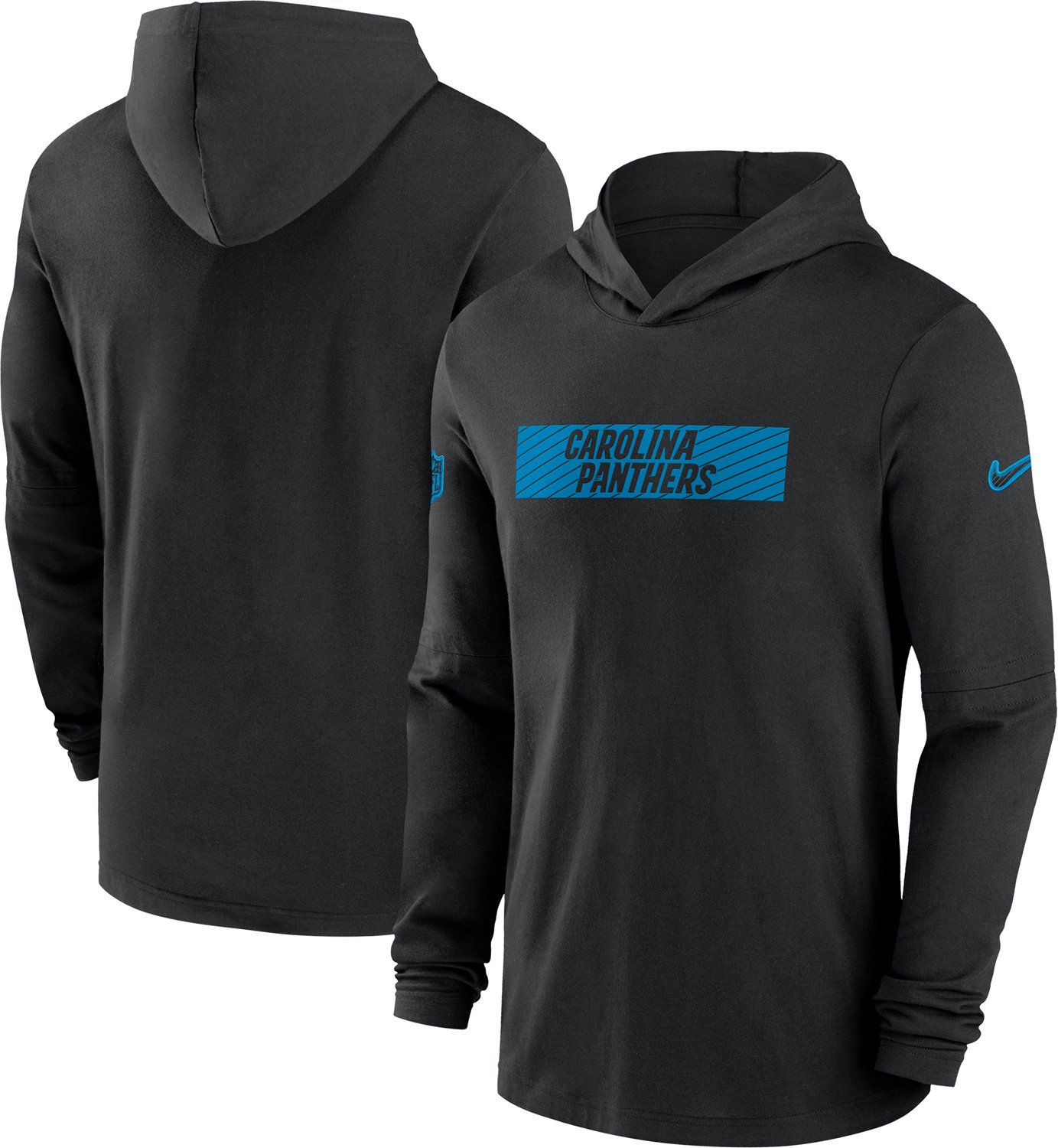 Nike Men's Panthers Dri-FIT Lightweight Hoodie - view number 3
