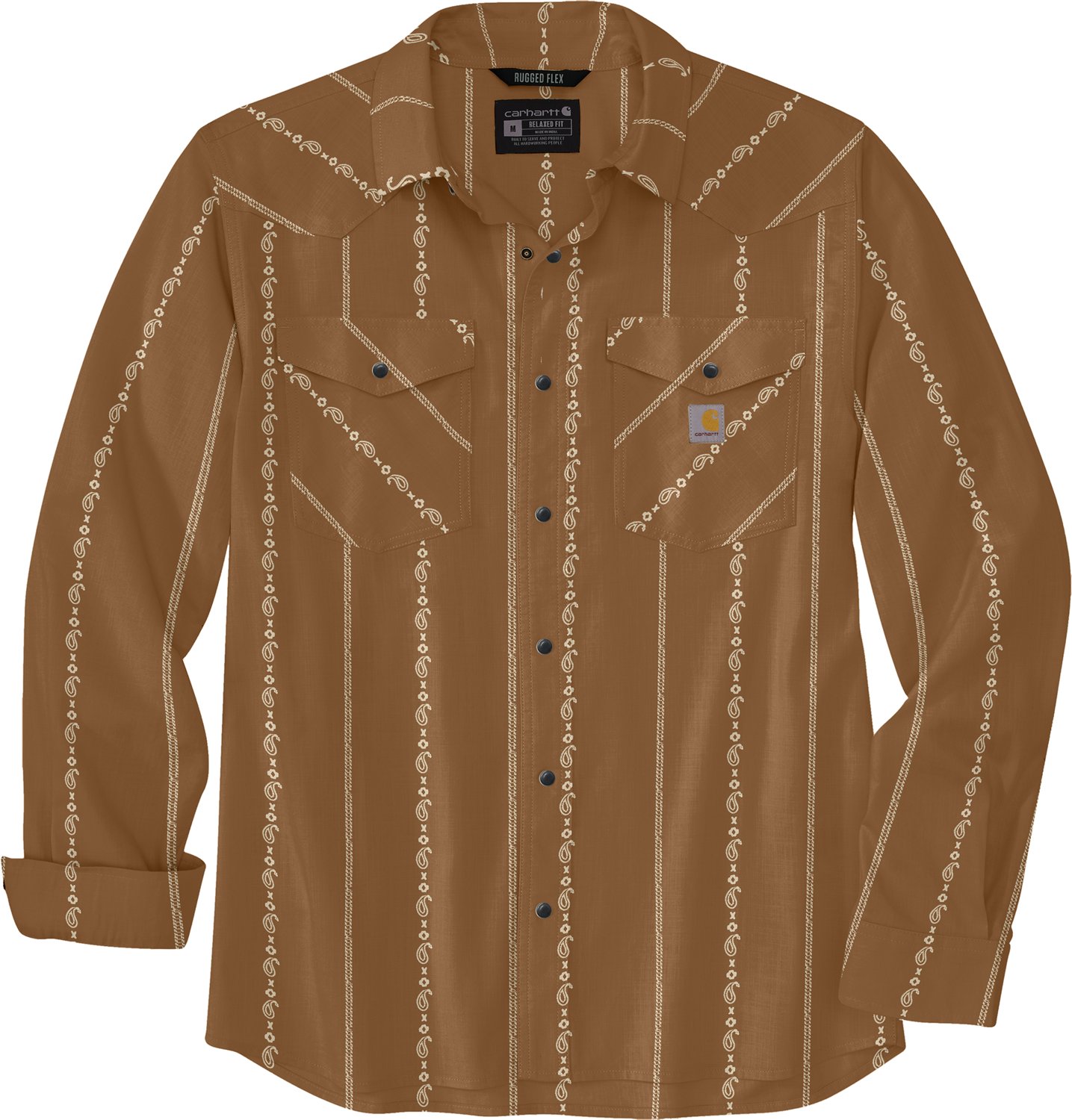 Carhartt Men's Montana Rugged Flex Long Sleeve Button Down Print Shirt - view number 1