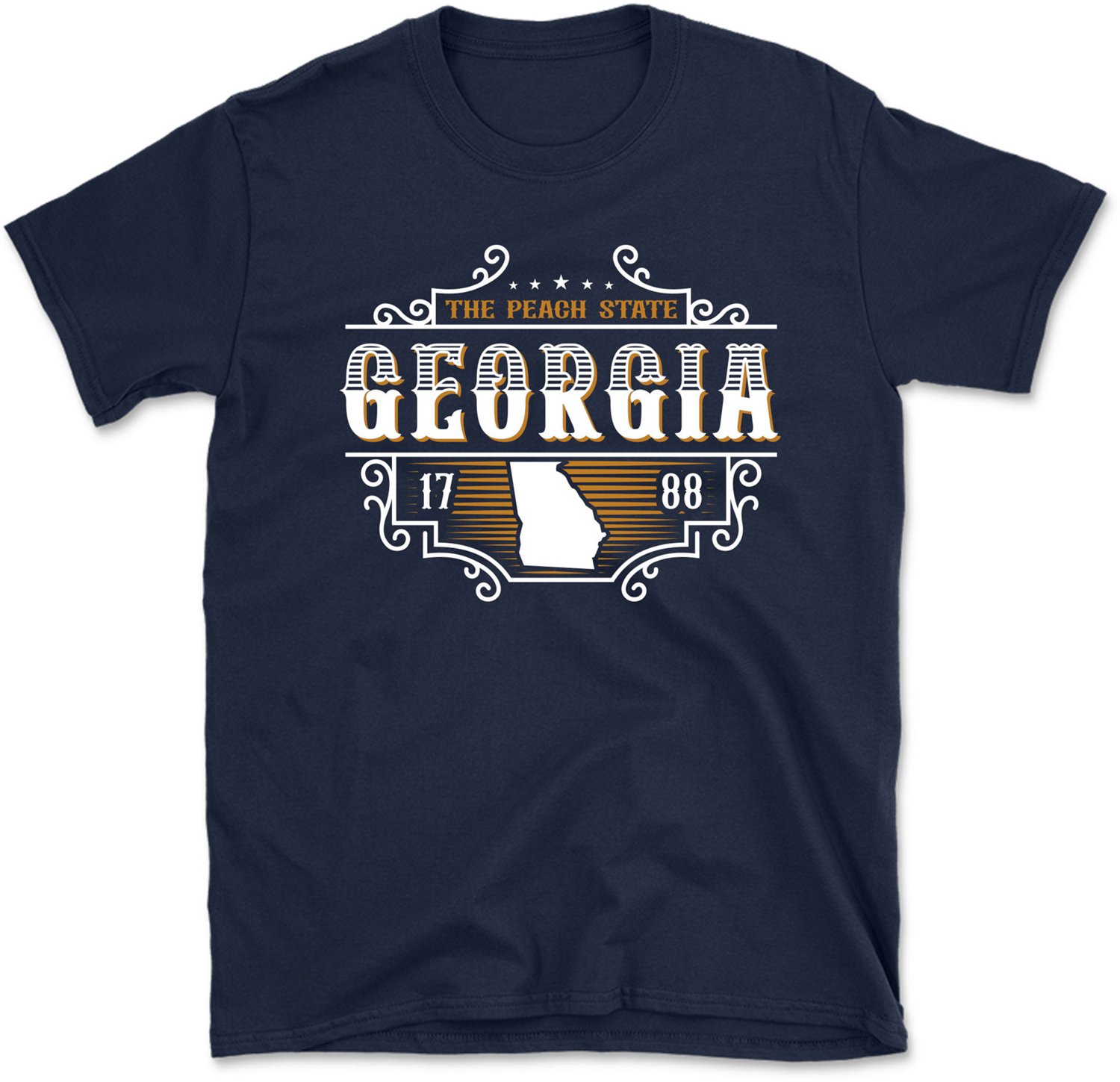 State Life Men's Georgia Vintage Label Short Sleeve T-Shirt - view number 1