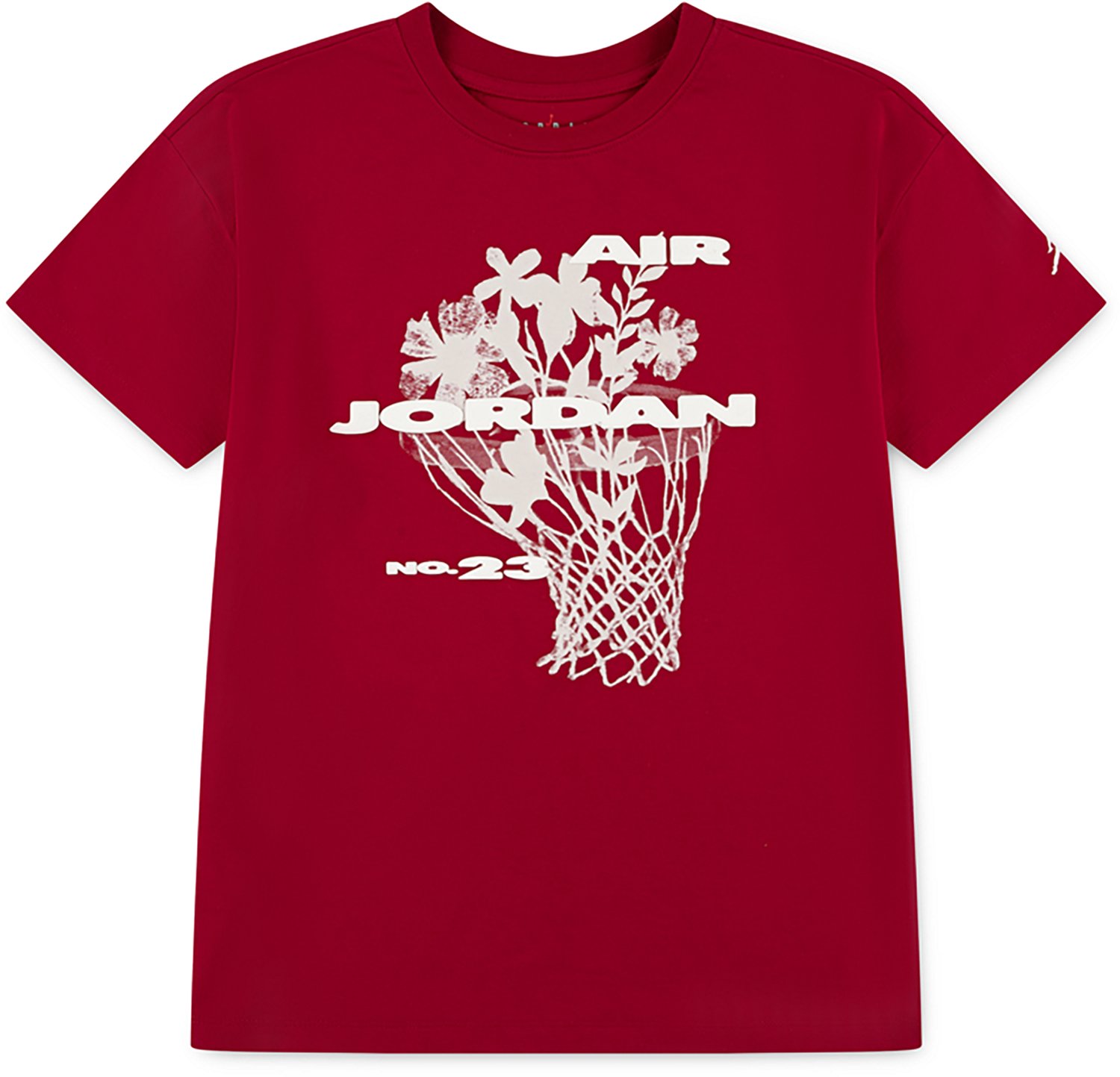 Jordan Girls' Flowers Short Sleeve T-shirt