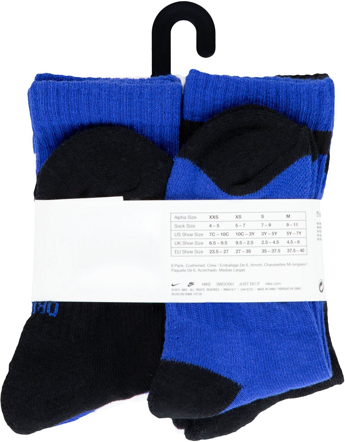 Nike Youth Retro Crew 6 Pack Socks                                                                                               - view number 4