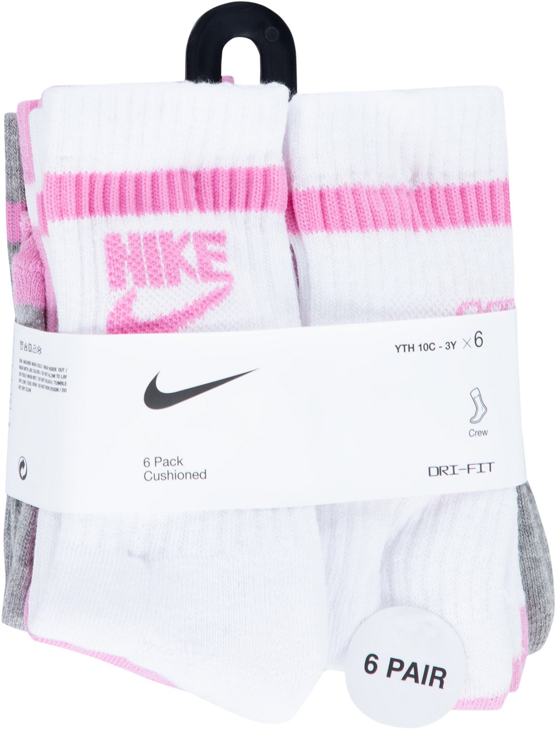 Nike Youth Retro Crew 6 Pack Socks                                                                                               - view number 3