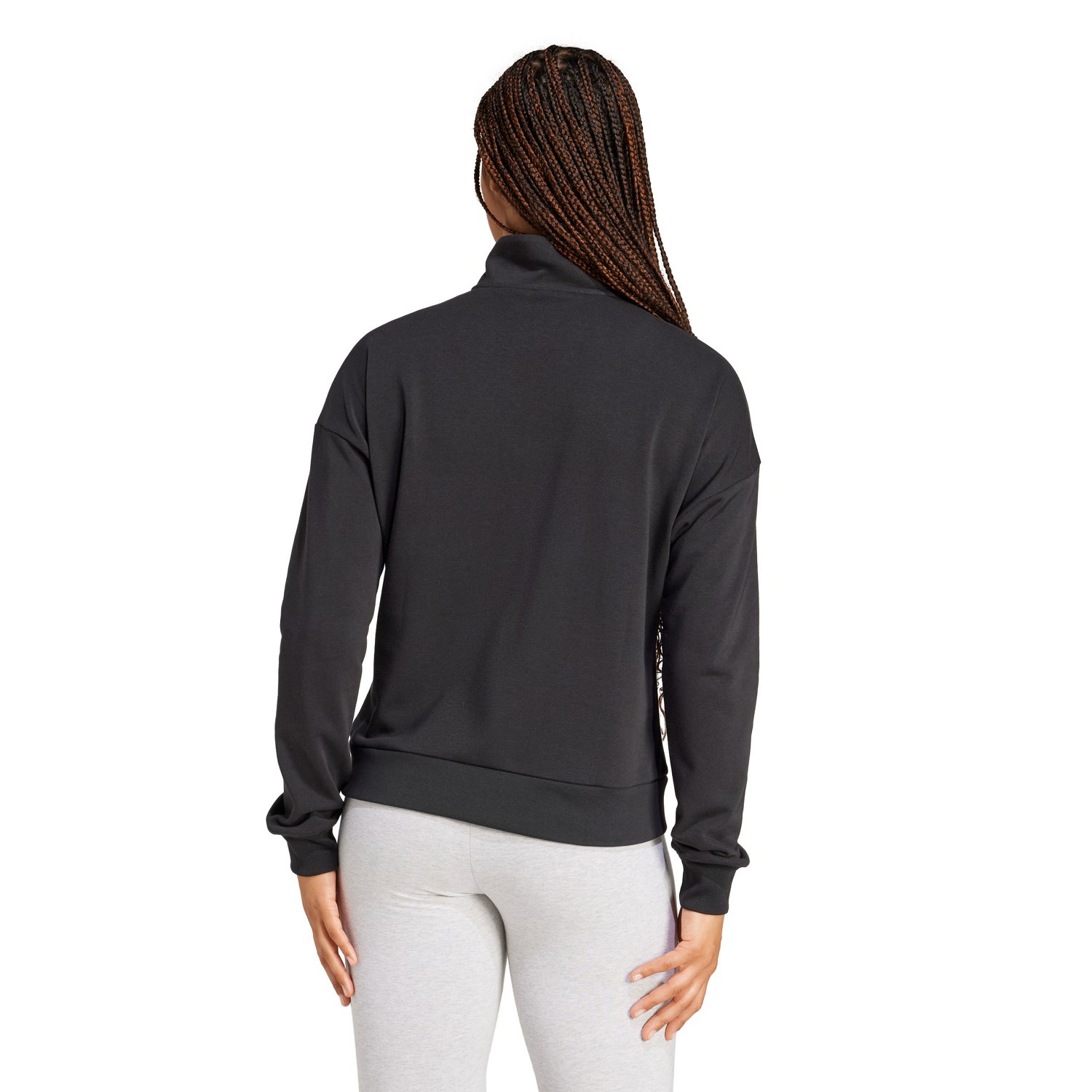 adidas Women's Essentials Small Logo French Terry 1/4 Zip Sweatshirt - view number 2