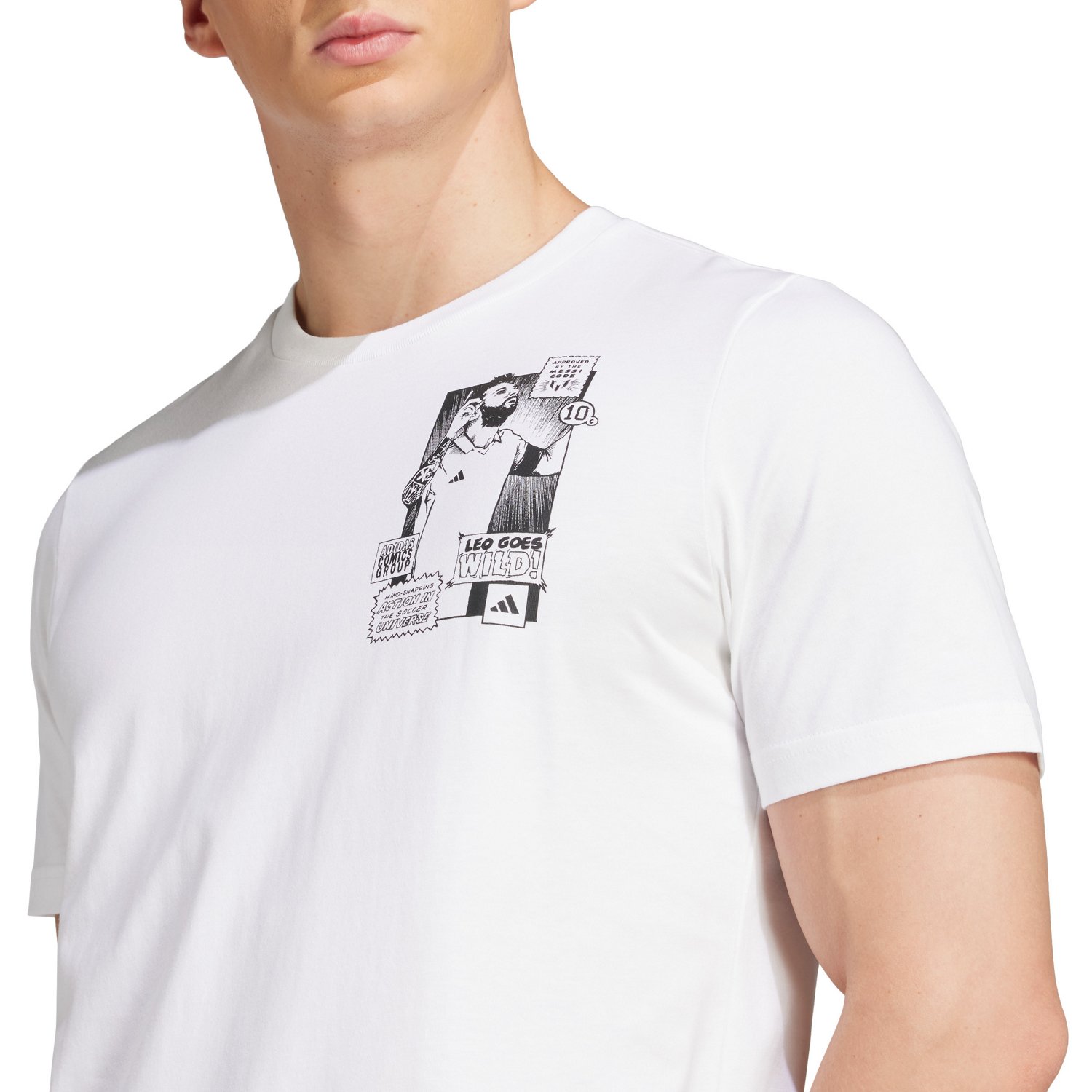 adidas Men's Messi Icon Graphic T-shirt - view number 3