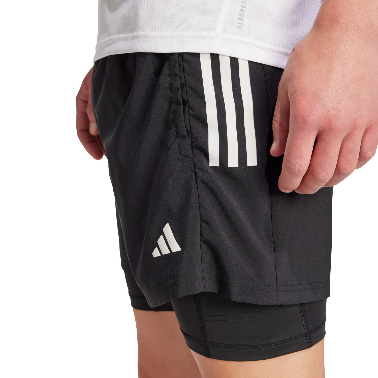 adidas Men's Own the Run climacool® 2-in-1 Shorts 7 in - view number 3