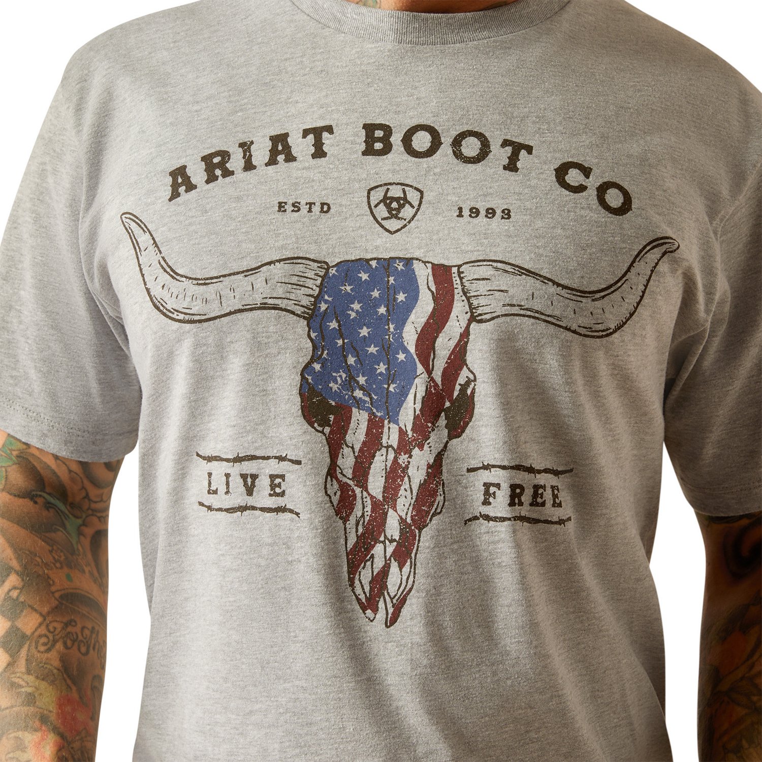 Ariat Men's Long Live Freedom T-shirt - view number 3